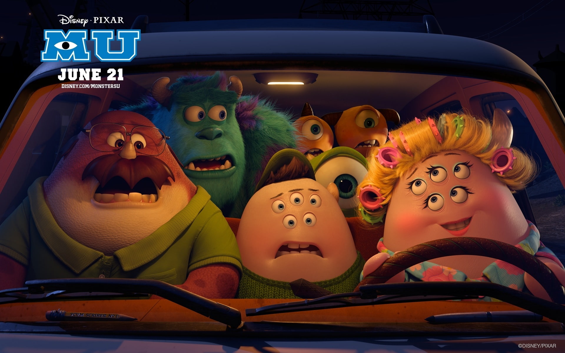 1080P, monsters, university, HD Wallpaper