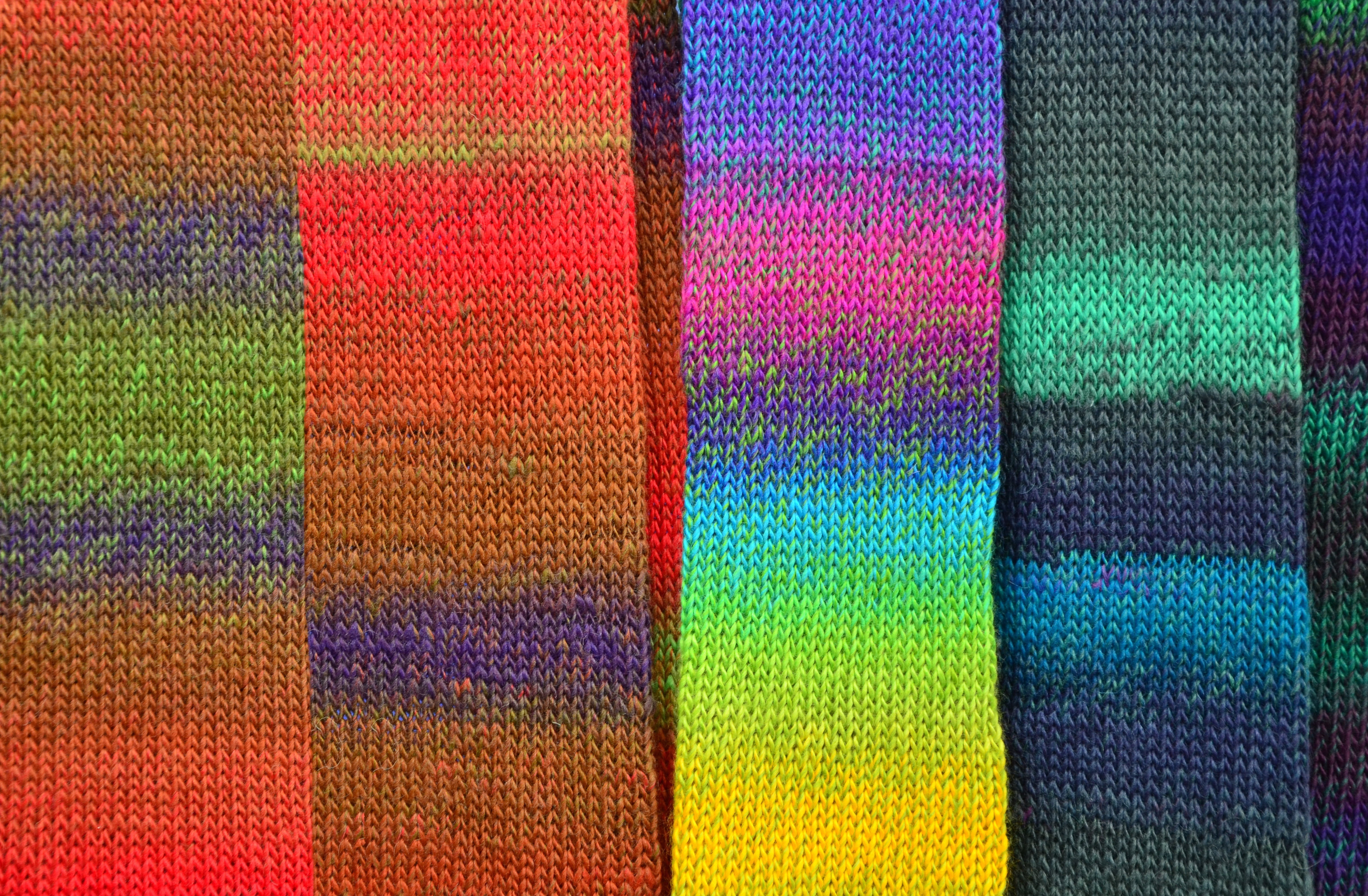 blanket, hand labor, close-up, structure, indoors, softness, stripes, knitted, backgrounds, multi colored, choice, color, no people, creative, colorful, HD Wallpaper