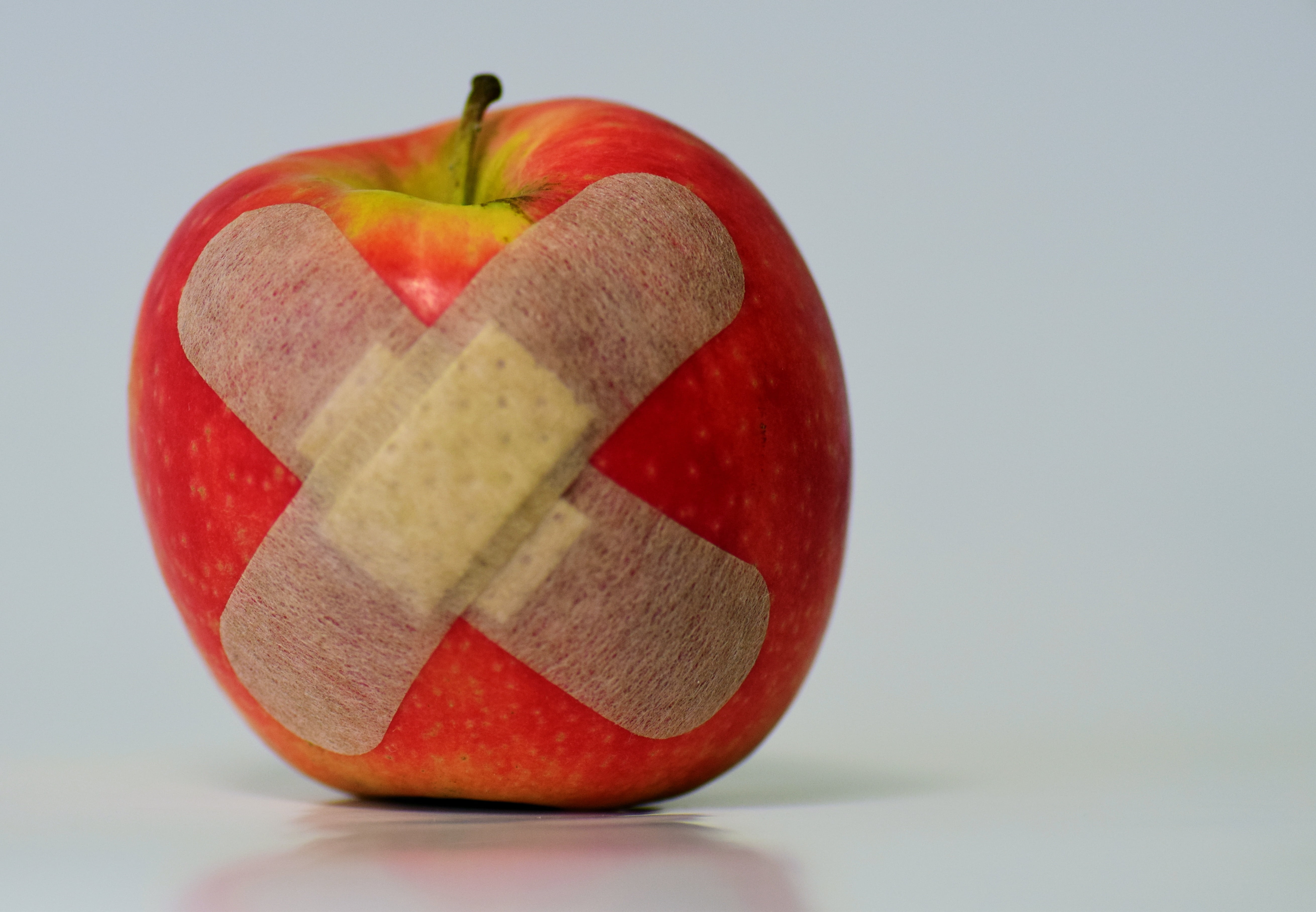 white background, cross section, no people, patch up, colored background, studio shot, eat, freshness, apple - fruit, improvement, food, honeycrisp, food and drink, HD Wallpaper