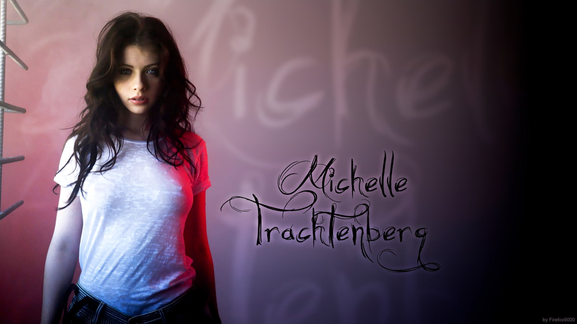 1080P, Michelle Trachtenberg, text, actress, HD Wallpaper