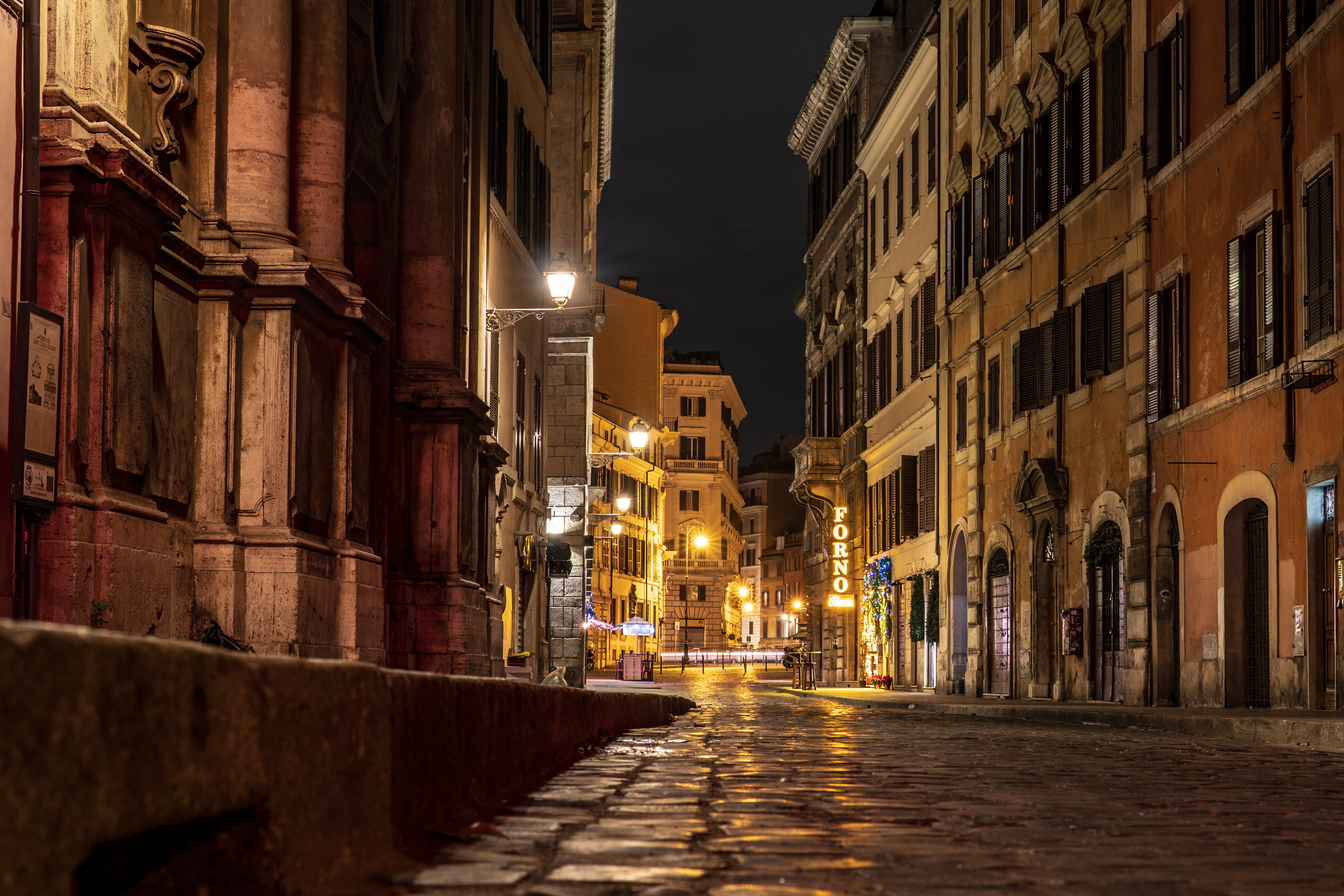 famous Place, shutter, cobblestone, glow, cobble, travel Destinations, entrance, stone, pavement, town, building Exterior, outdoors, tourism, narrow, street Light, HD Wallpaper