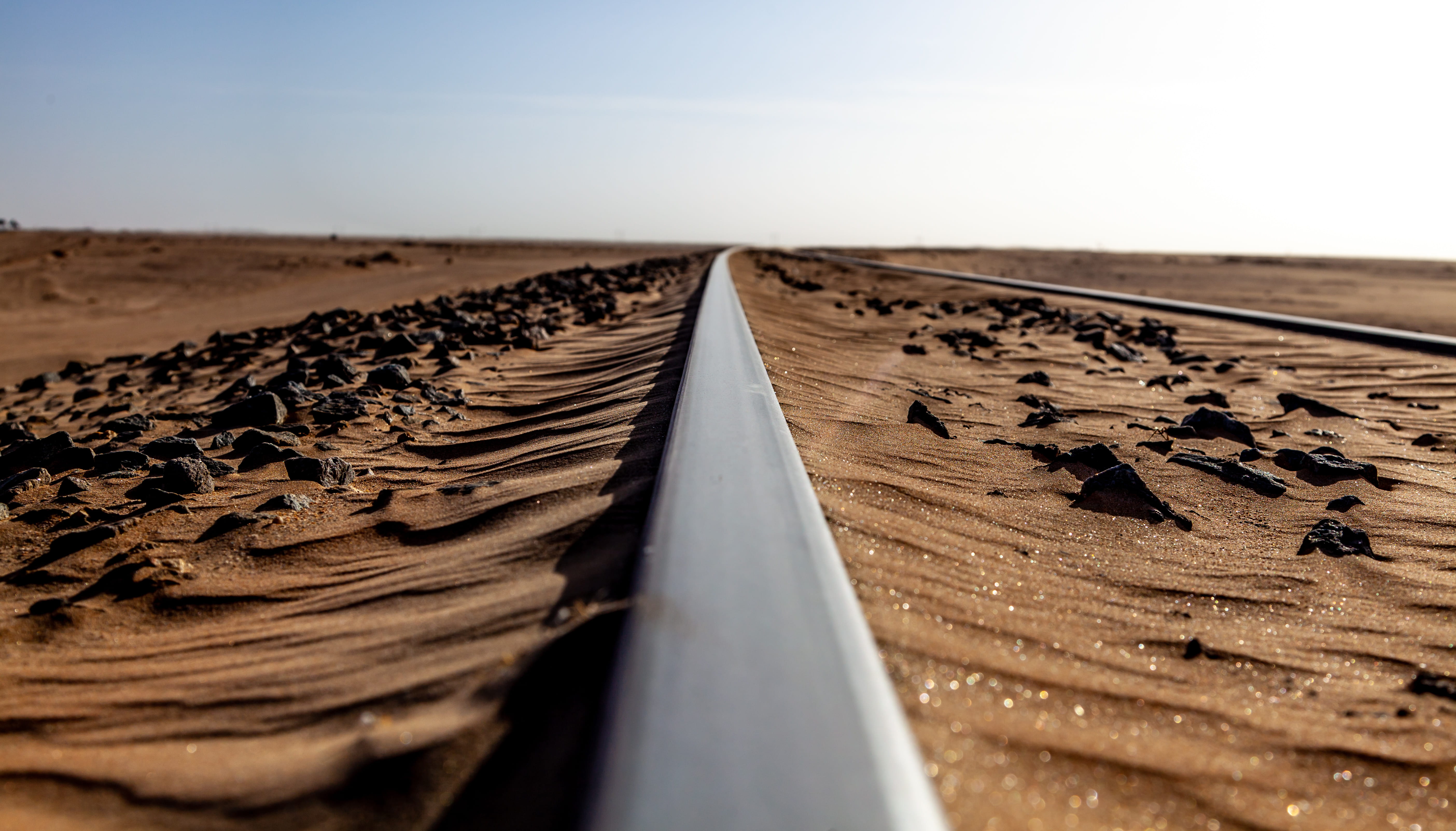 selective focus, daytime, railroad track, track, tent, tracks, metal, no people, rug, close-up, steel, tile roof, asleep, day, road, line, transportation, HD Wallpaper