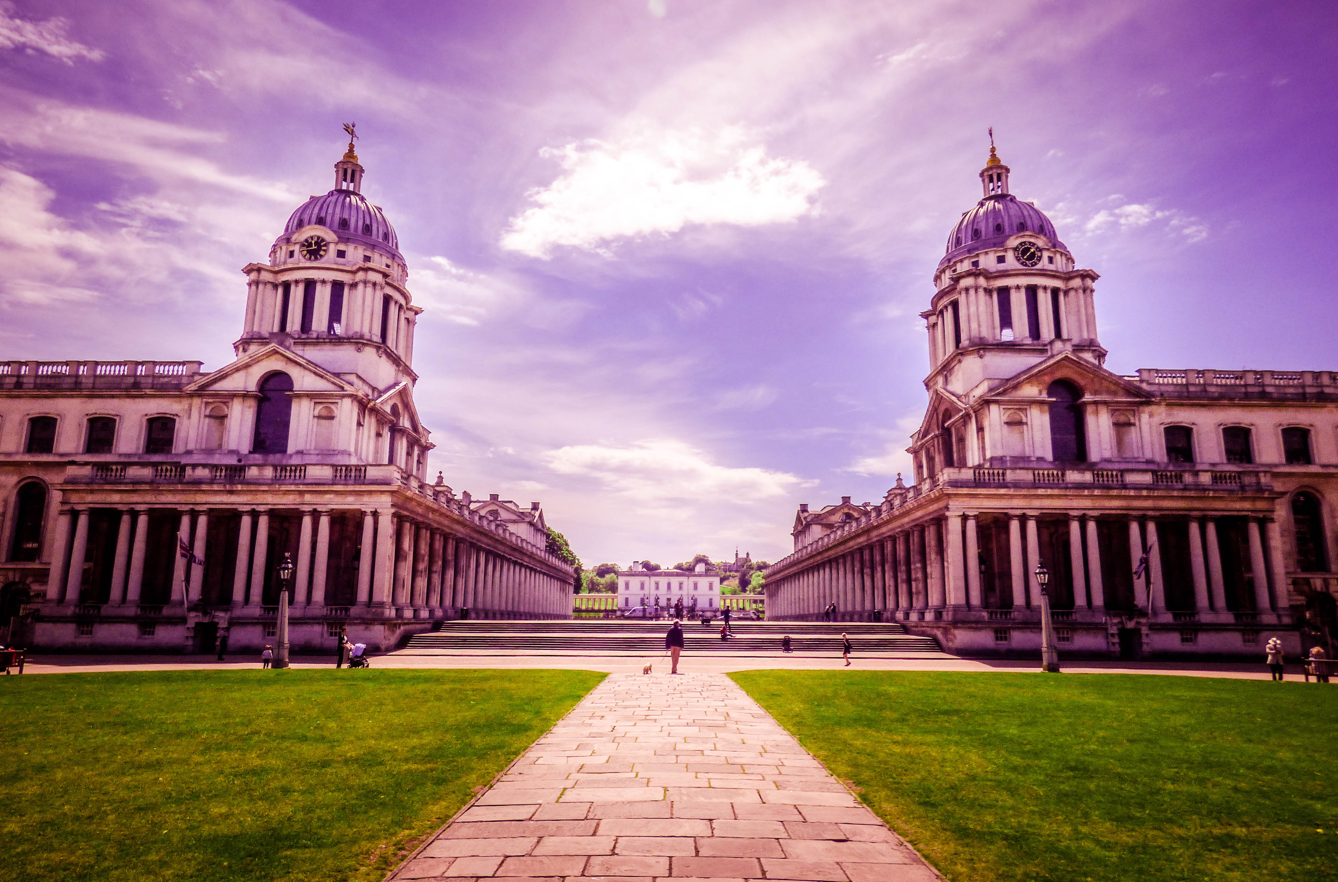outdoors, standing, religion, historic, twin towers, chapel, town, person, travel, nature, administration, facade, stone, light, park, towers, elegant, HD Wallpaper