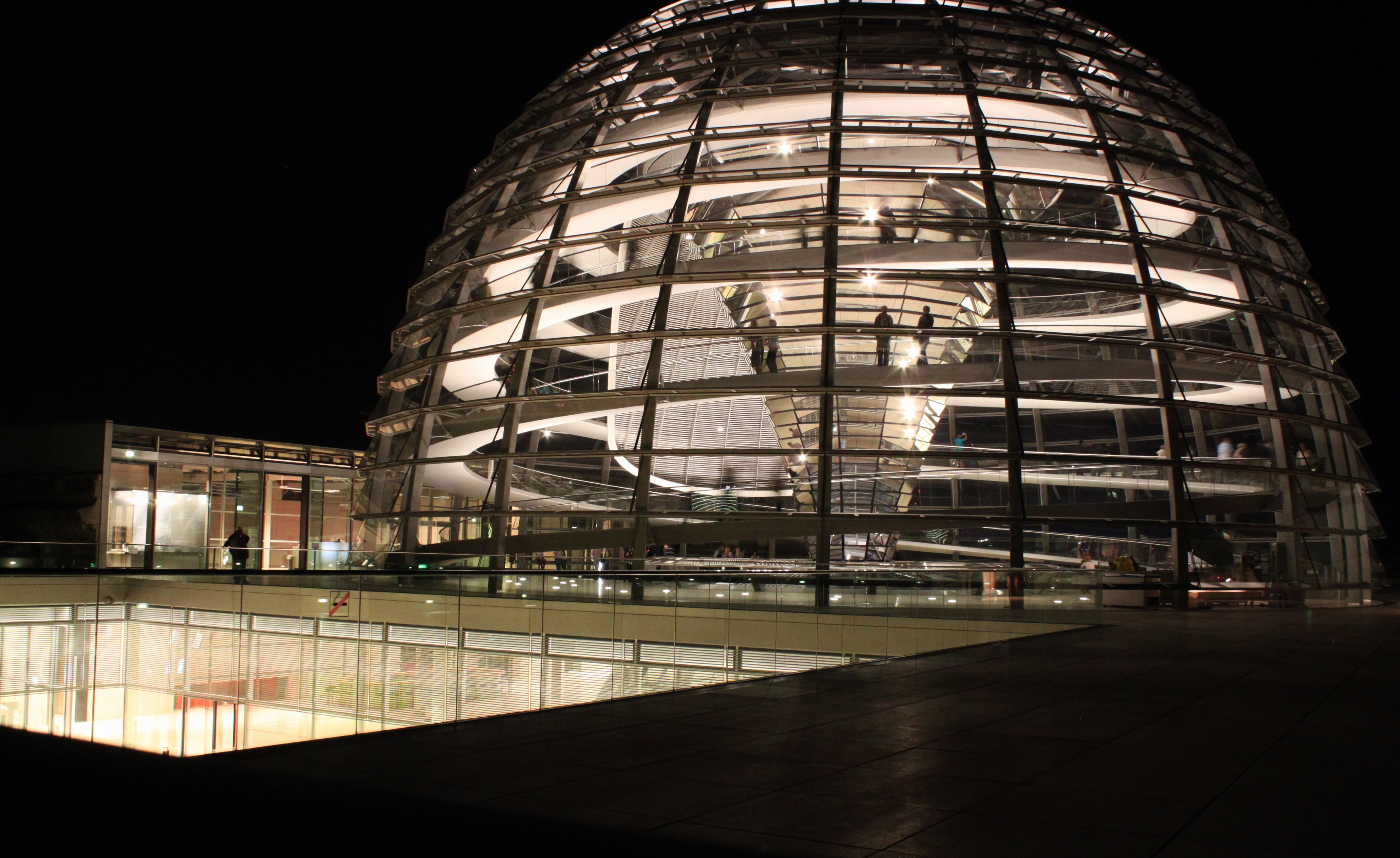 window, lamps, nature, outdoors, glass, architecture, building, office, illuminated, glass - material, reichstag, night photograph, dome, night, low angle view, HD Wallpaper