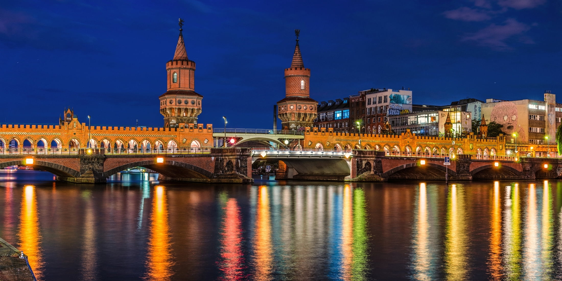 building exterior, water, architecture, backlight, capital, travel destinations, built structure, brown, reflection, road, nature, The upper tree bridge, HD Wallpaper