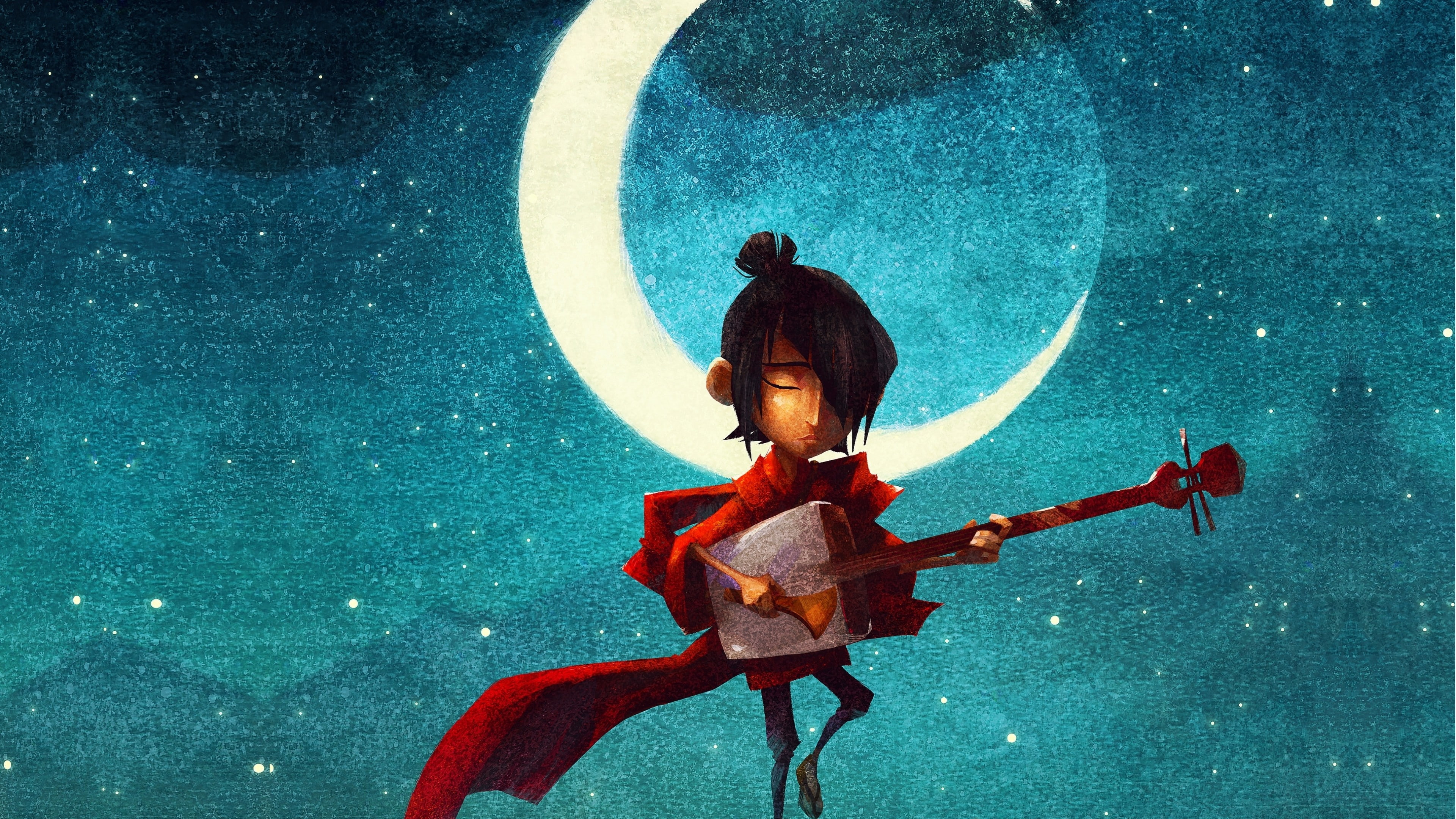 cartoon, instrument, playing, male, Kubo and the Two Strings, character, 4K, digital, Best Animation Movies of 2016, HD Wallpaper