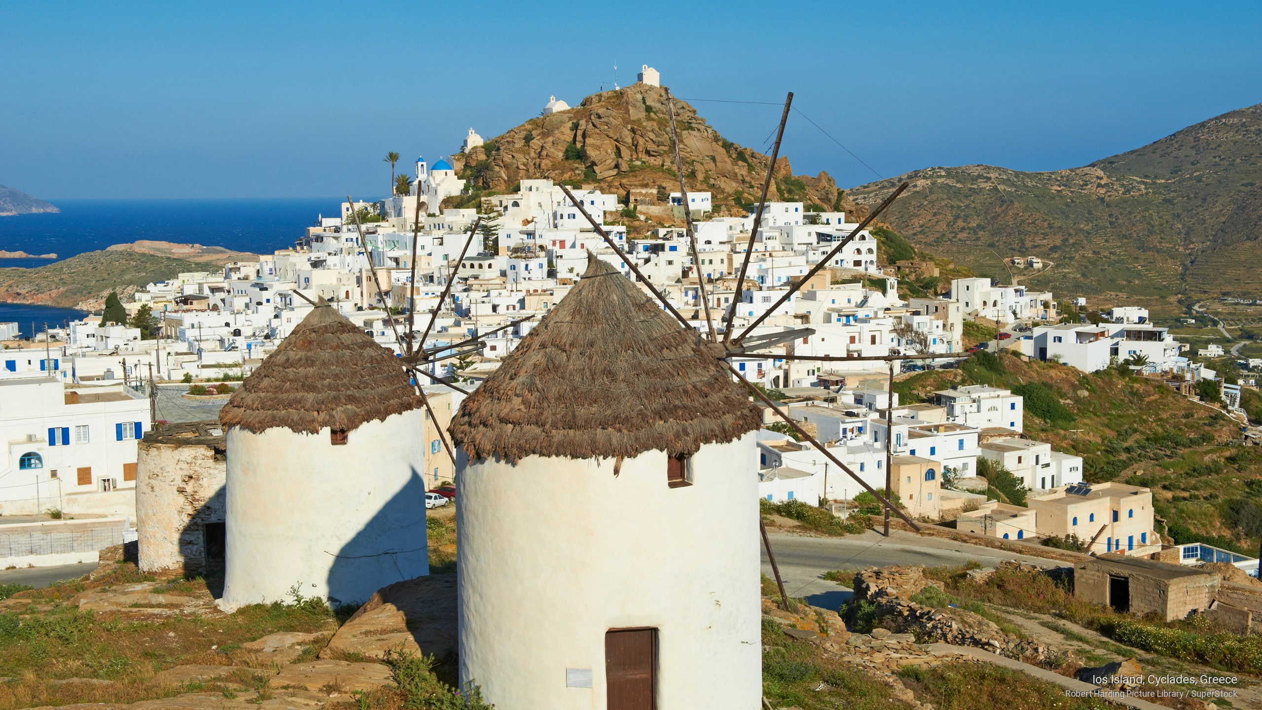 Europe, ios, greece, island, cyclades, 2K, HD Wallpaper