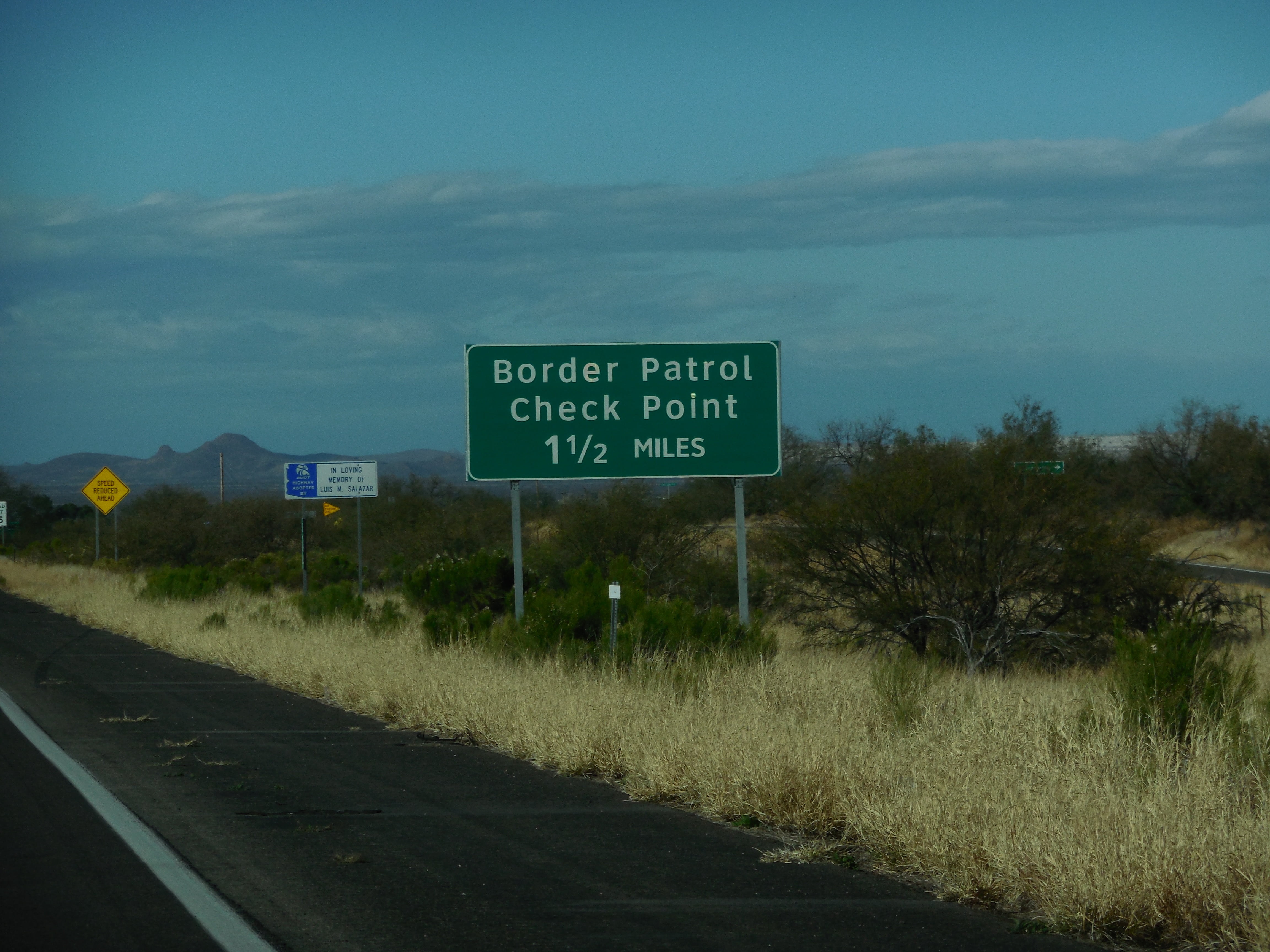 guidance, outdoors, information, border patrol, no people, communication, sign, day, interstate 19, transportation, western script, land, military, ins, HD Wallpaper