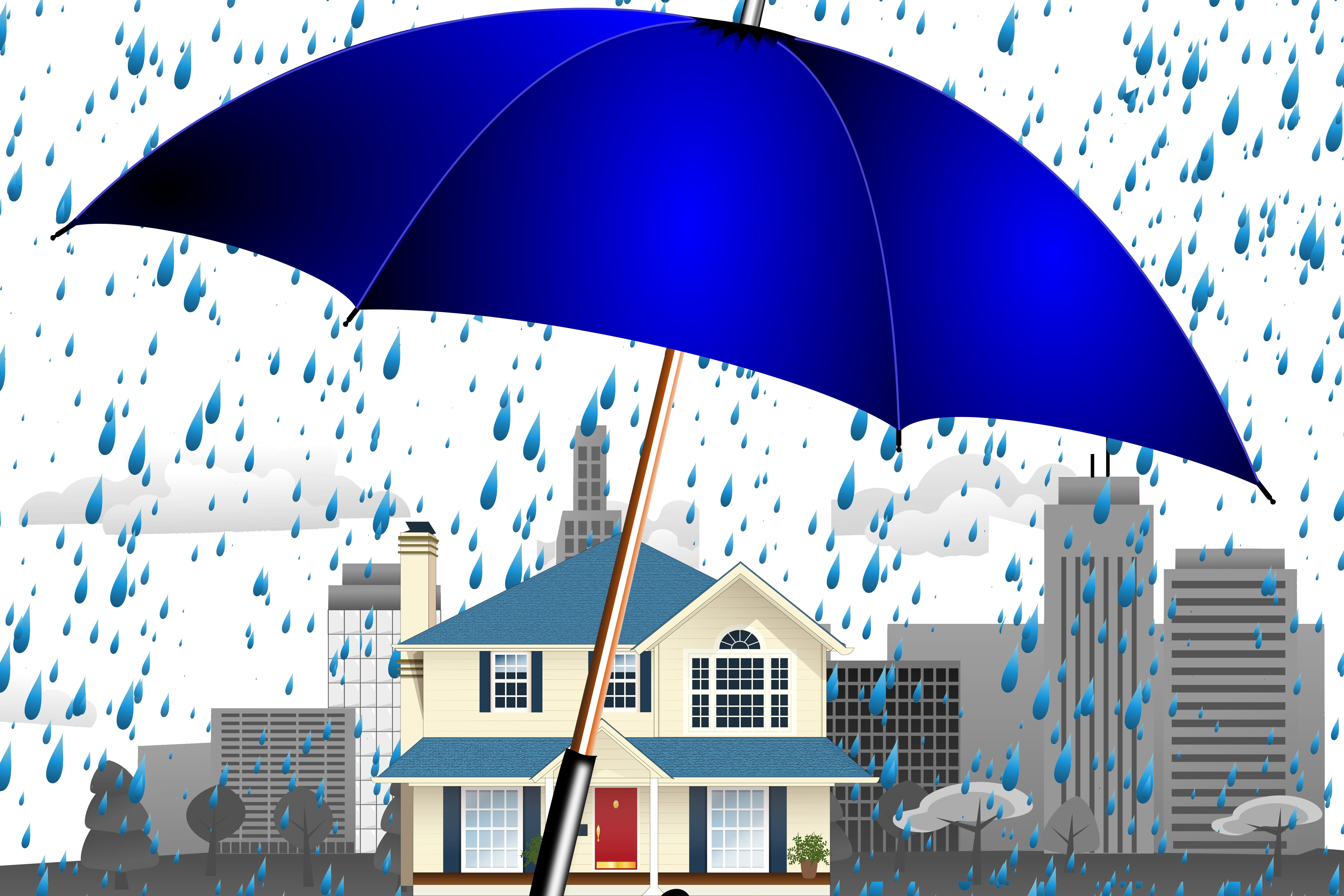 property, wet, apartment, home, security, safety, house, carefully, care, day, at home, illustration, building, blue, house construction, sheltering, protection, HD Wallpaper
