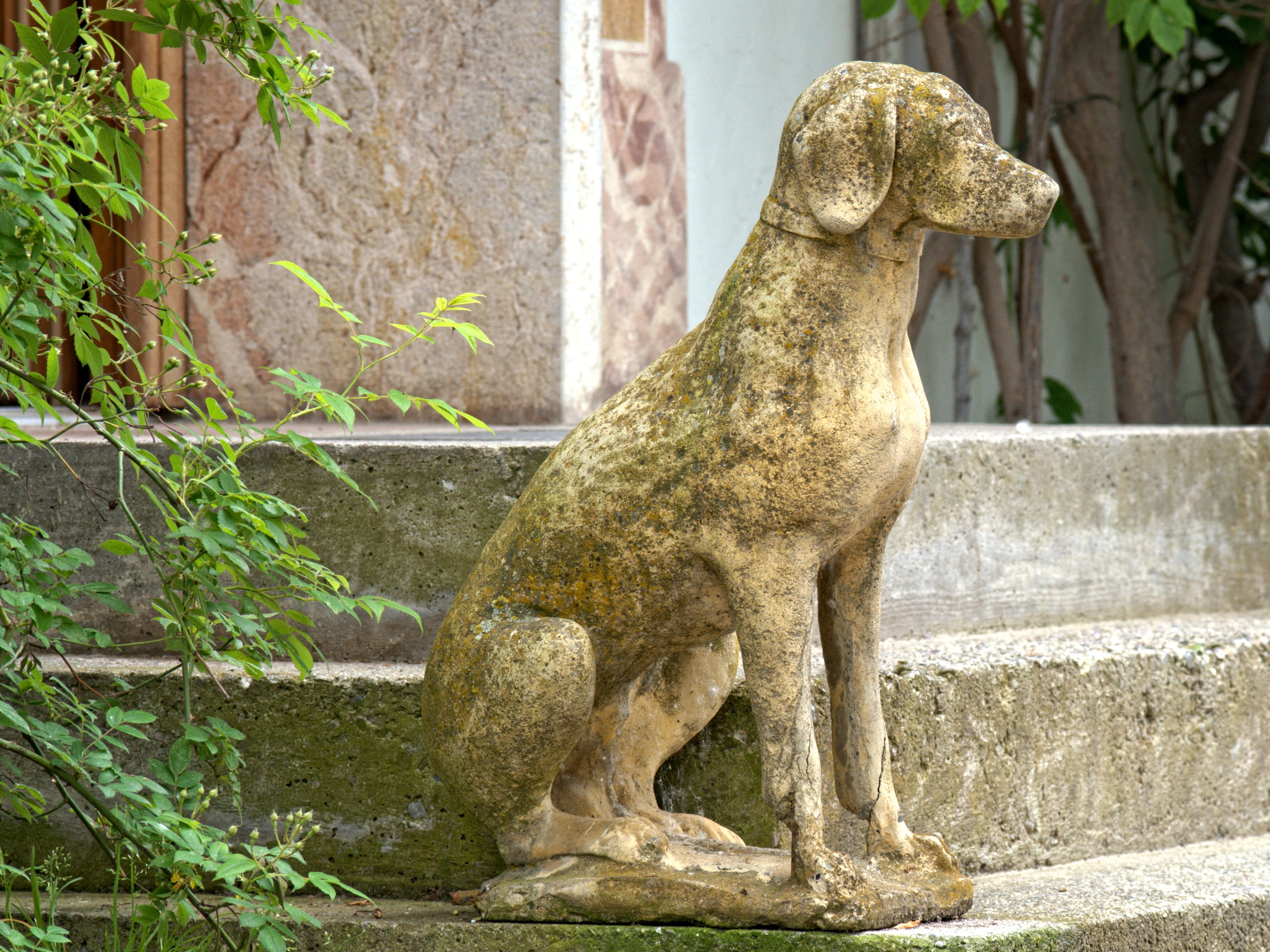 art and craft, 2K, mammal, nature, day, architecture, animal representation, guard, deco, plant, sculpture, decoration, animal, no people, initially dog, HD Wallpaper