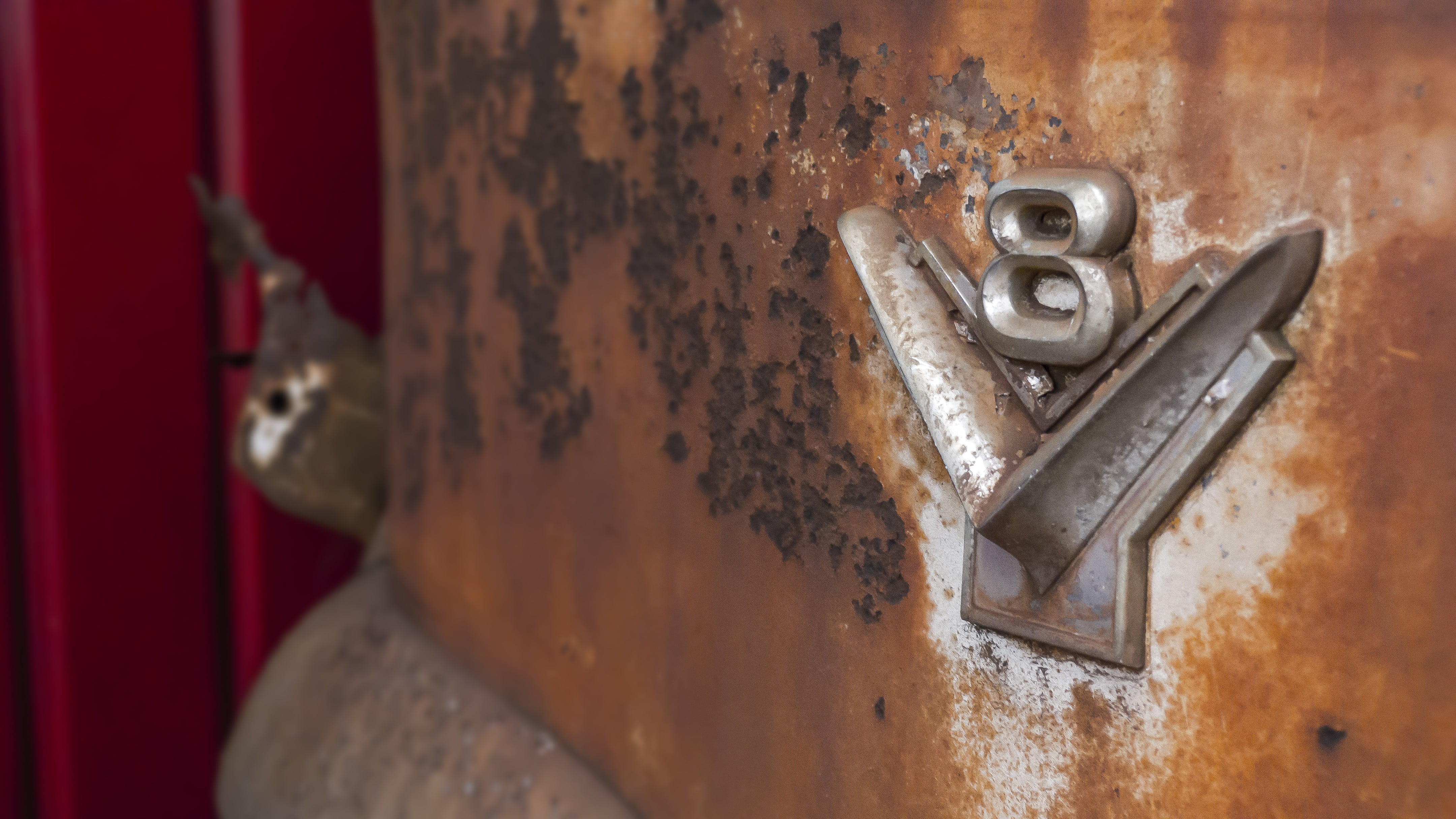 door, no people, entrance, metal, shool, deterioration, weathered, close-up, old, safety, latch, selective focus, abandoned, open, v, car, 8, decline, protection, HD Wallpaper