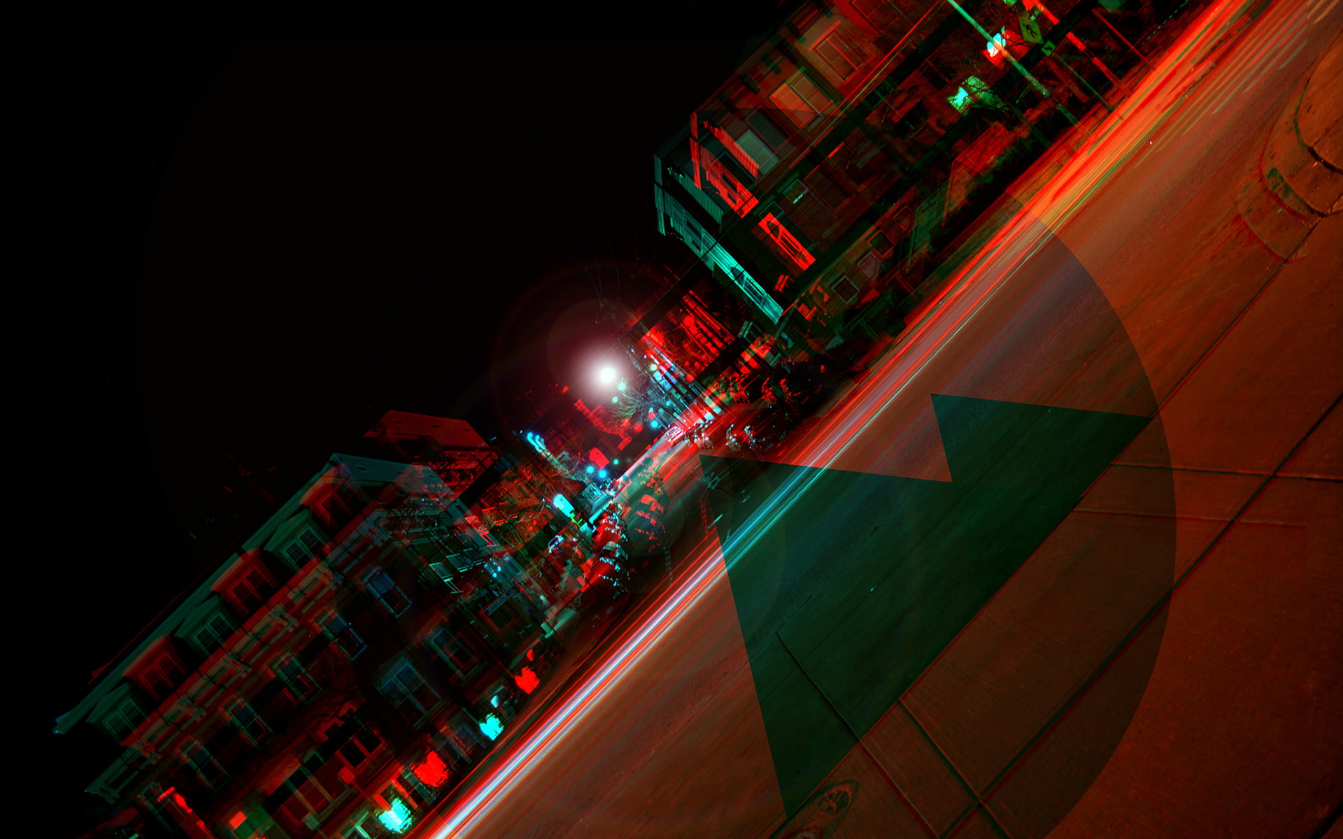 concrete, apartment, hd, digital/artwork, night, complex, abstract, buildings, 1080P, HD Wallpaper