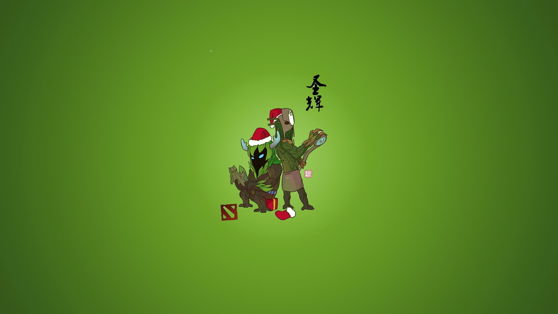 1080P, green, hd, creeps, video games, christmas, dota, HD Wallpaper