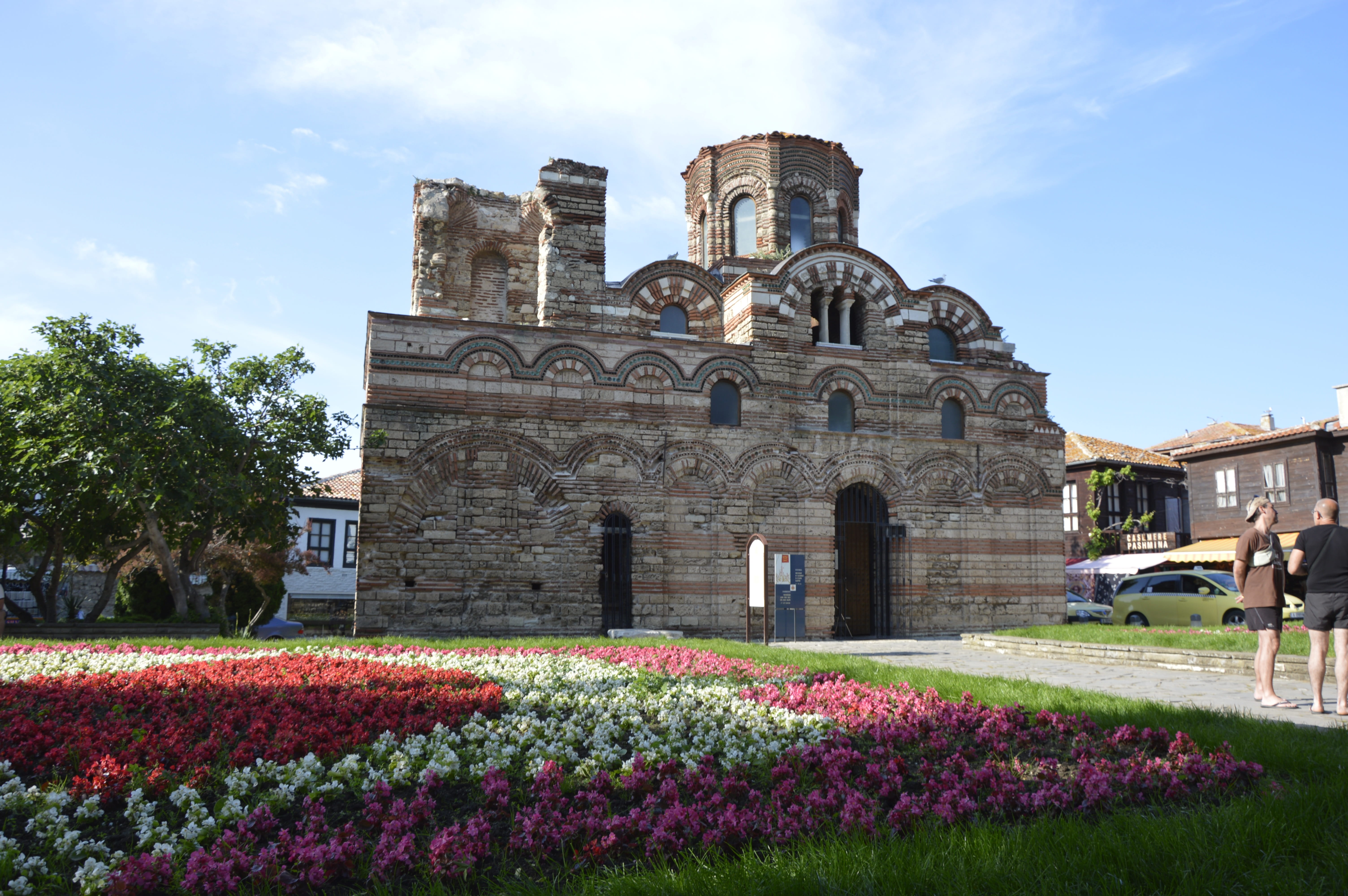 plant, building, church, nature, architecture, the past, belief, tree, place of worship, building exterior, day, nessebar, outdoors, cloud - sky, built structure, HD Wallpaper