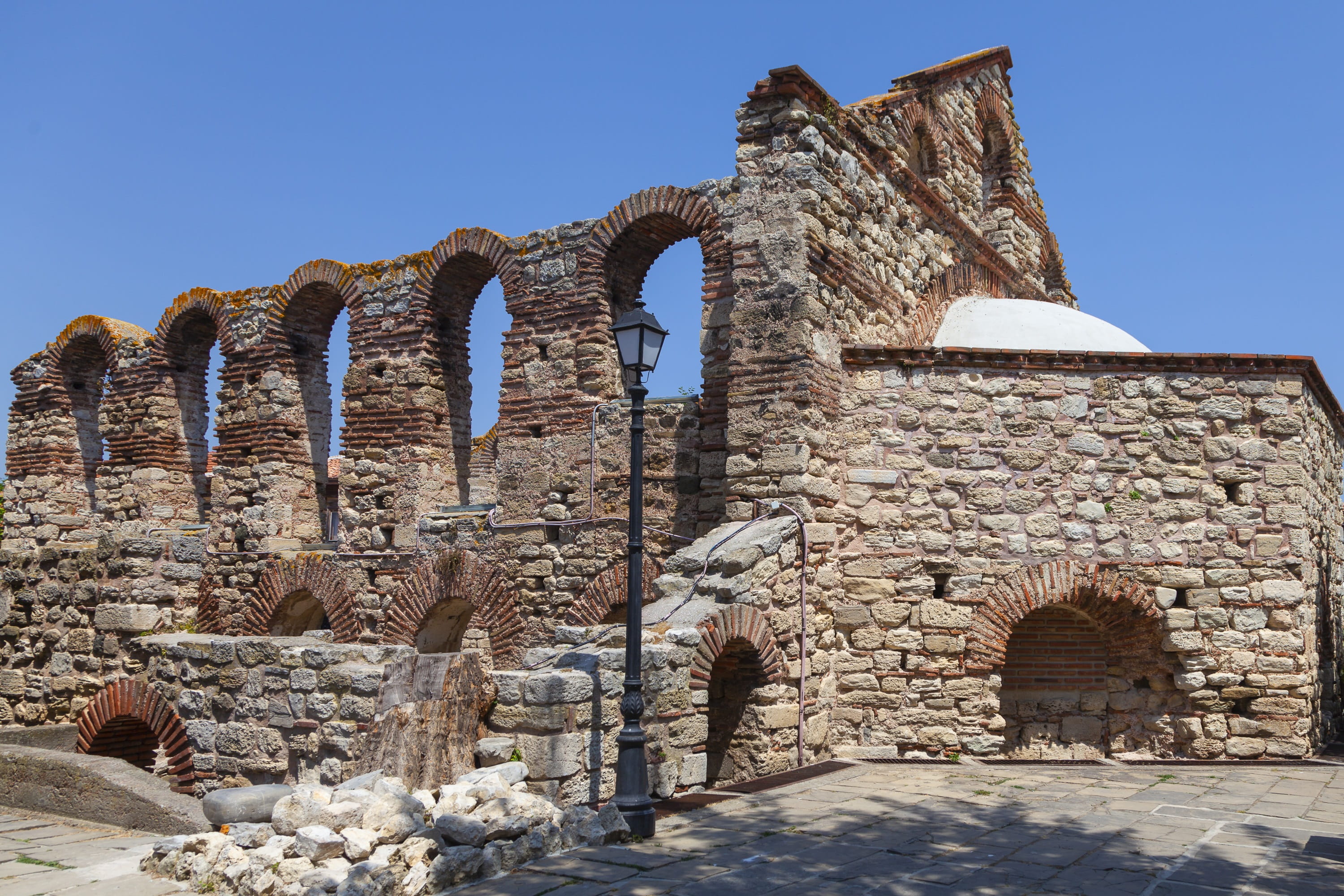 church, church of saint sophia, day, travel, old, 2K, tourism, old ruin, ruined, nature, sky, the past, ancient, no people, arch, built structure, clear sky, HD Wallpaper