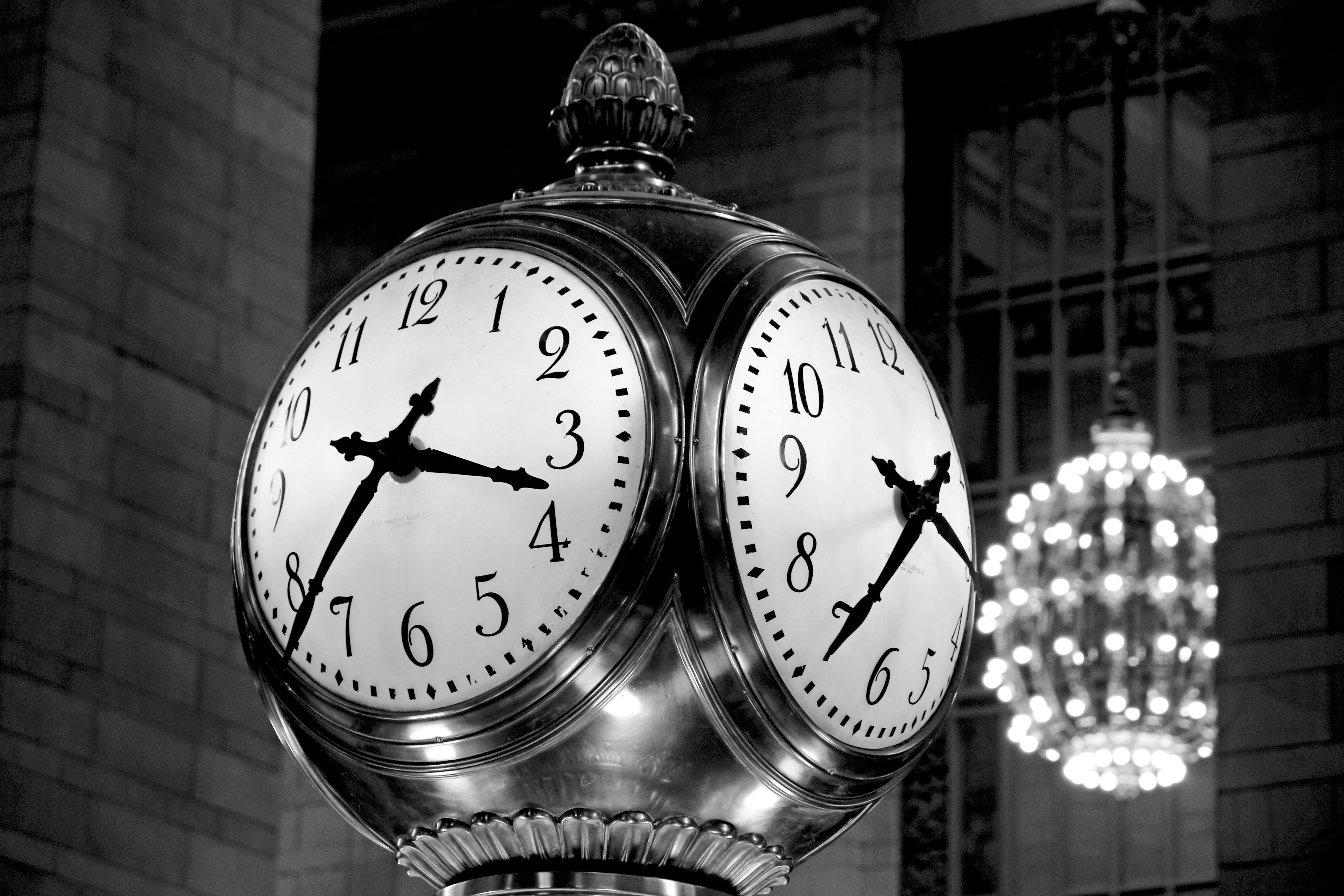lighting equipment, station, hanging, number, instrument of time, minute hand, time, city, architecture, clock face, illuminated, macro, built structure, HD Wallpaper