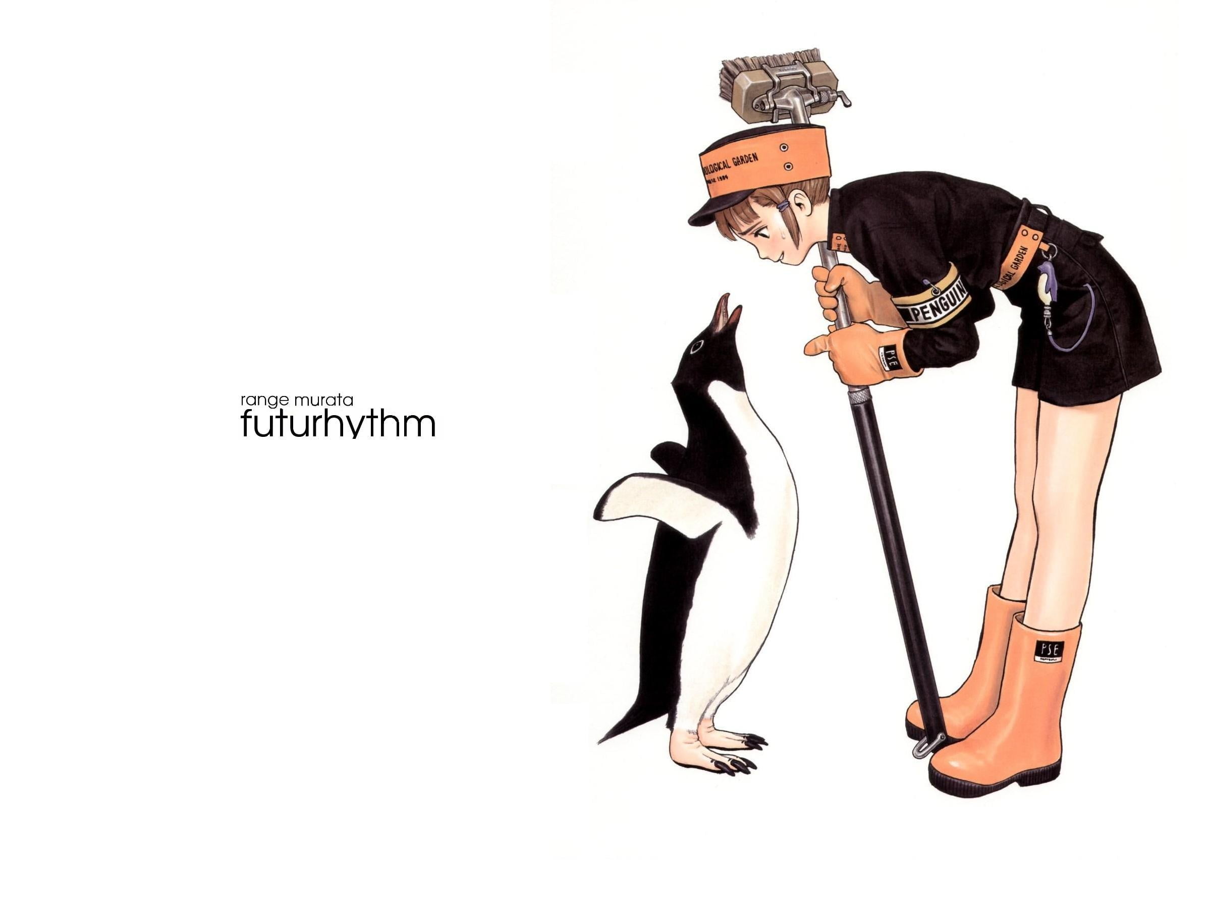 white background, penguins, text, human representation, people, lifestyles, men, communication, western script, full length, copy space, young adult, golf, HD Wallpaper
