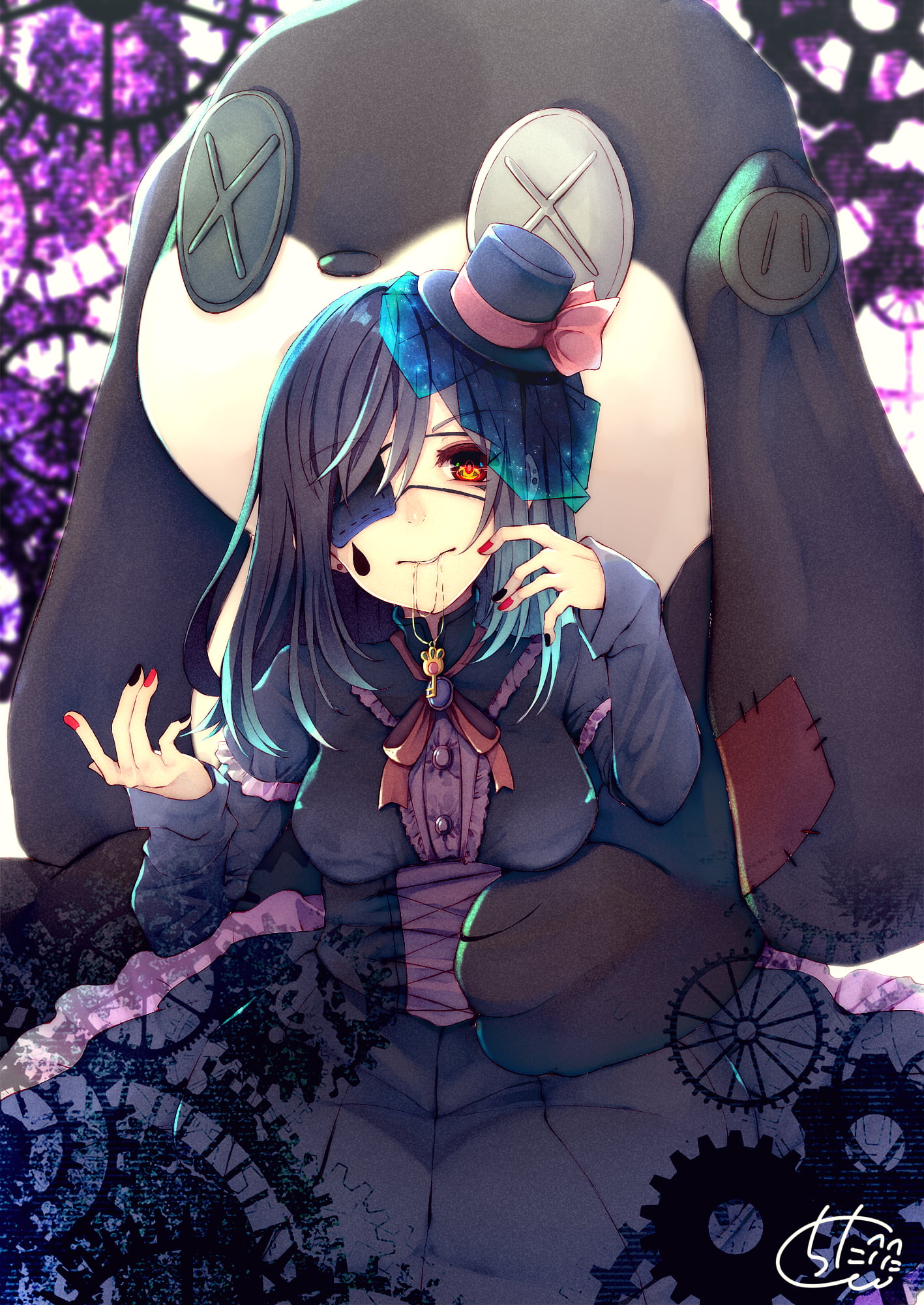 anime, anime girls, 1080P, gothic lolita, Phone HD Wallpaper