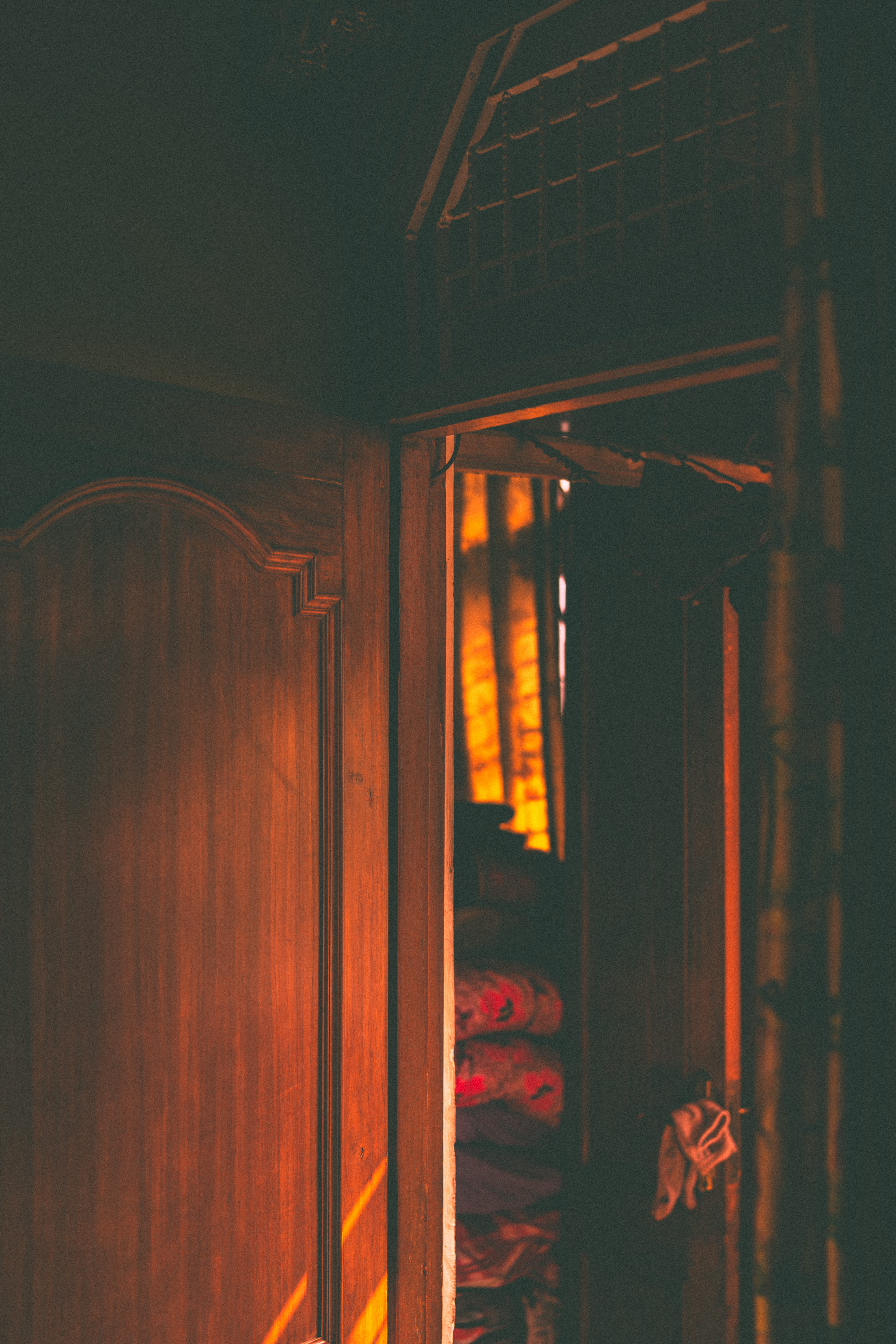 no people, curtain, cool, plant, unique, home interior, building, red, architecture, yellow, contrast, day, close-up, peace, colors, door, abstract, indoors, Phone HD Wallpaper