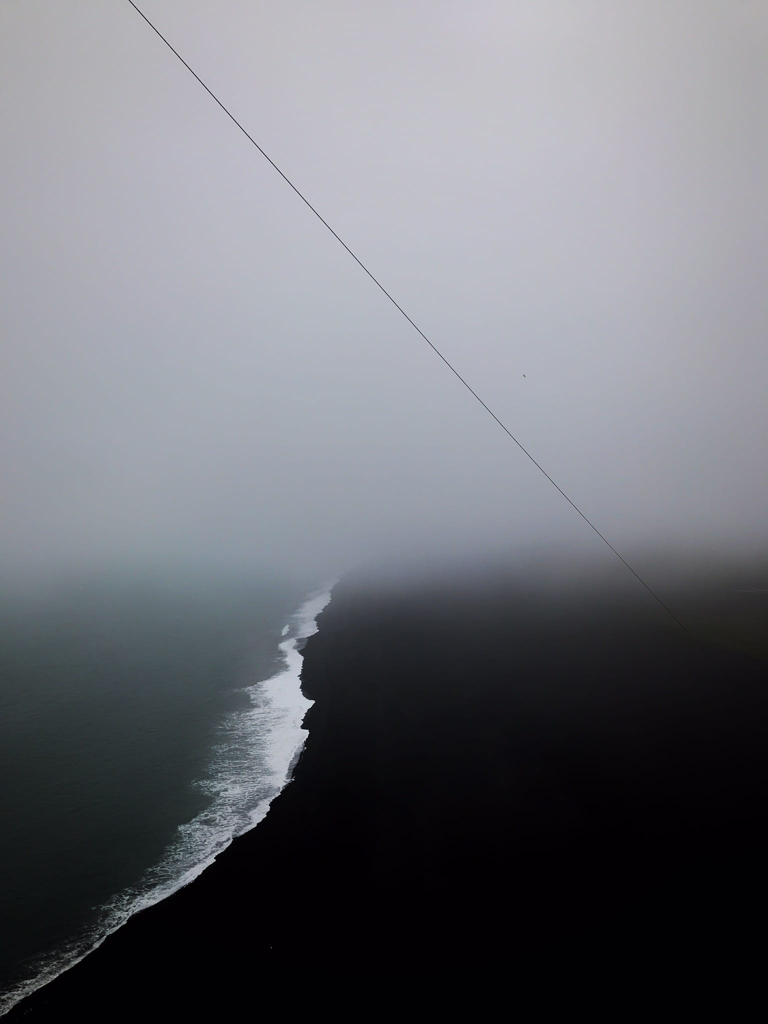 outdoors, beach, photography, scenics - nature, body, no people, adventure, remote, mobilephotography, fogs, coastline, idyllic, overcast, livinglife, amazing, Phone HD Wallpaper