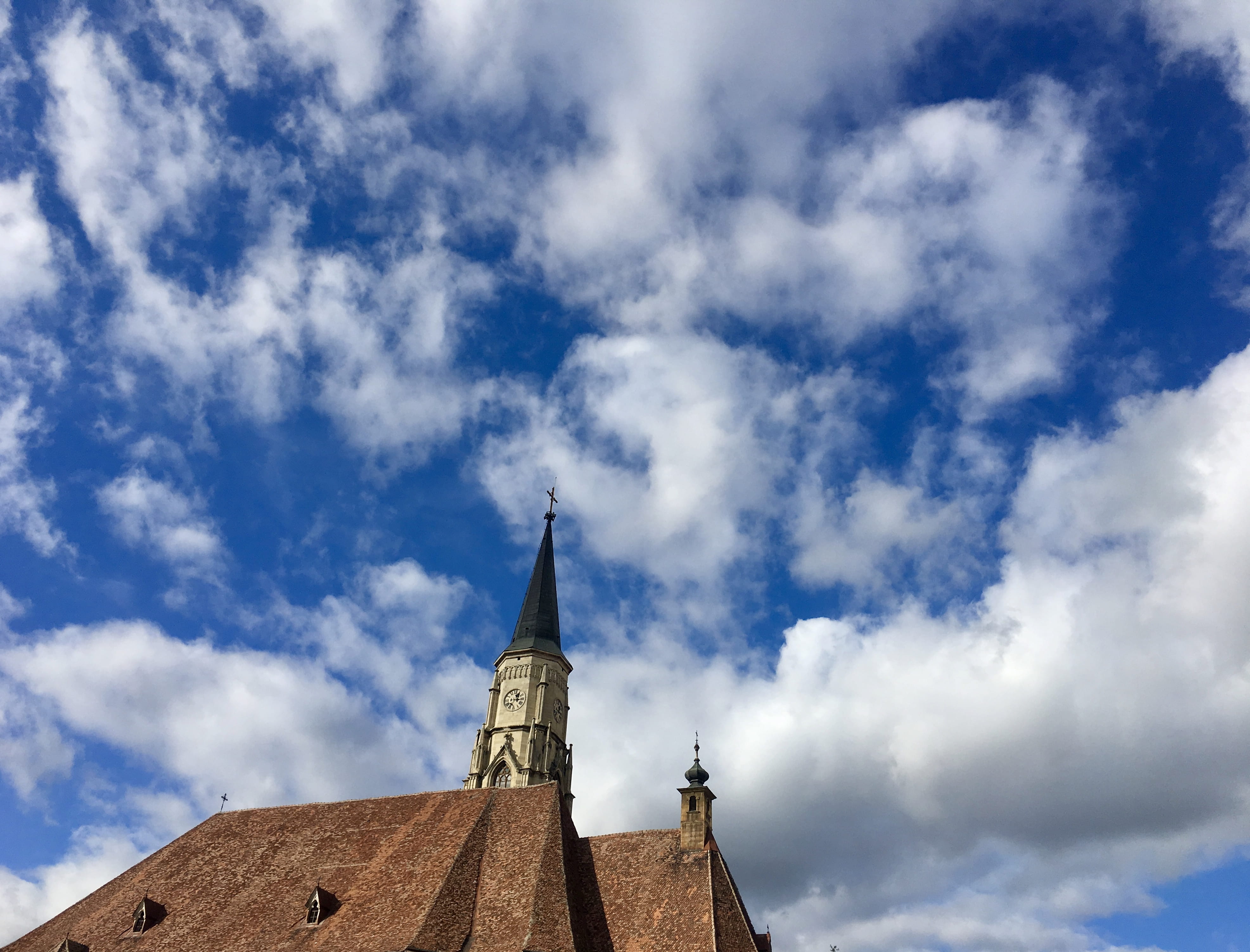 spirituality, autumn, building, blue sky, sky, the past, place of worship, nature, architecture, travel destinations, adventure, built structure, architectural, HD Wallpaper