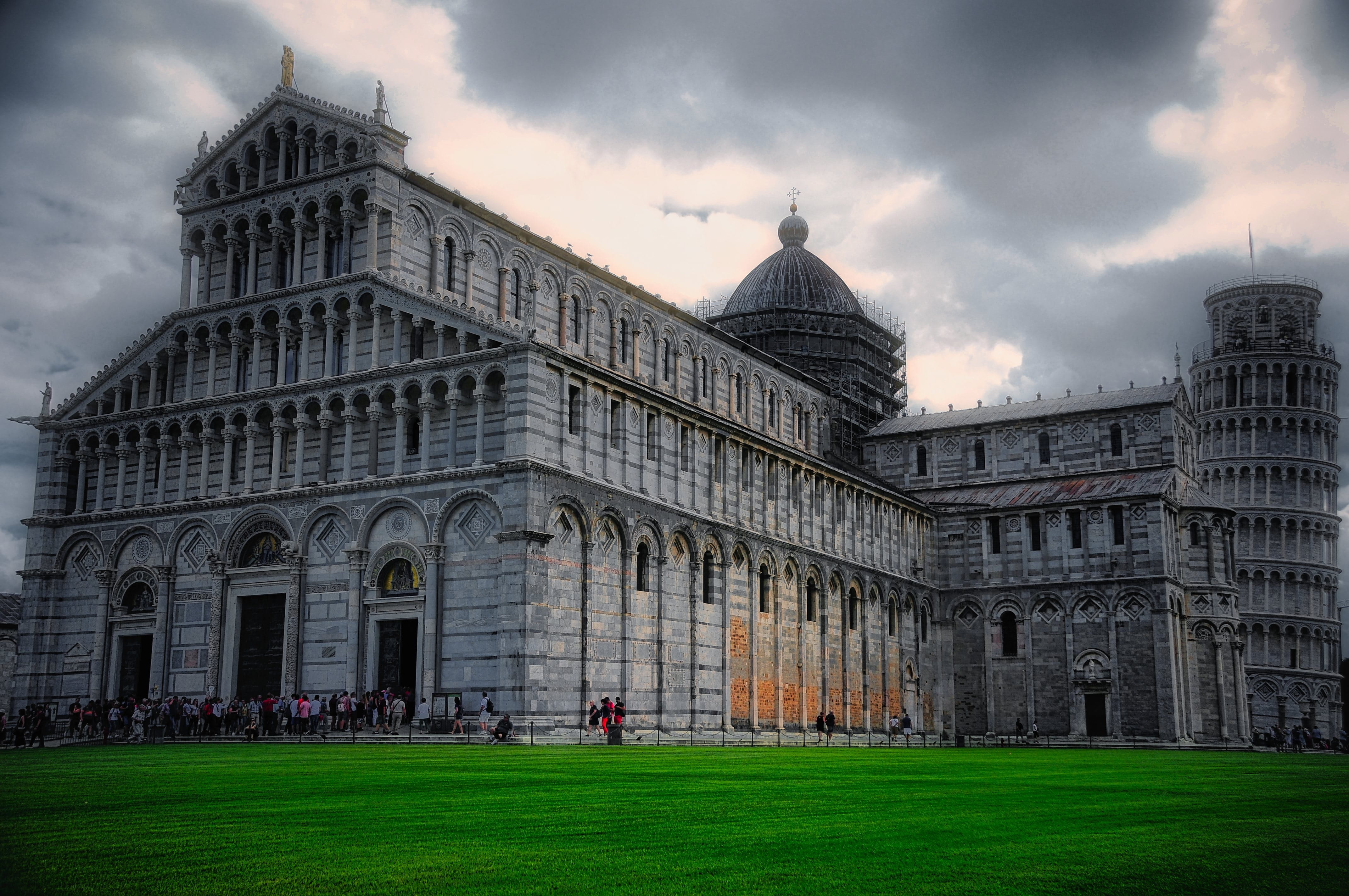 grass, built structure, renaissance, travel destinations, monuments, monument, cloud - sky, nature, europe, day, duomo, sky, italy, atmosphere, italian, HD Wallpaper