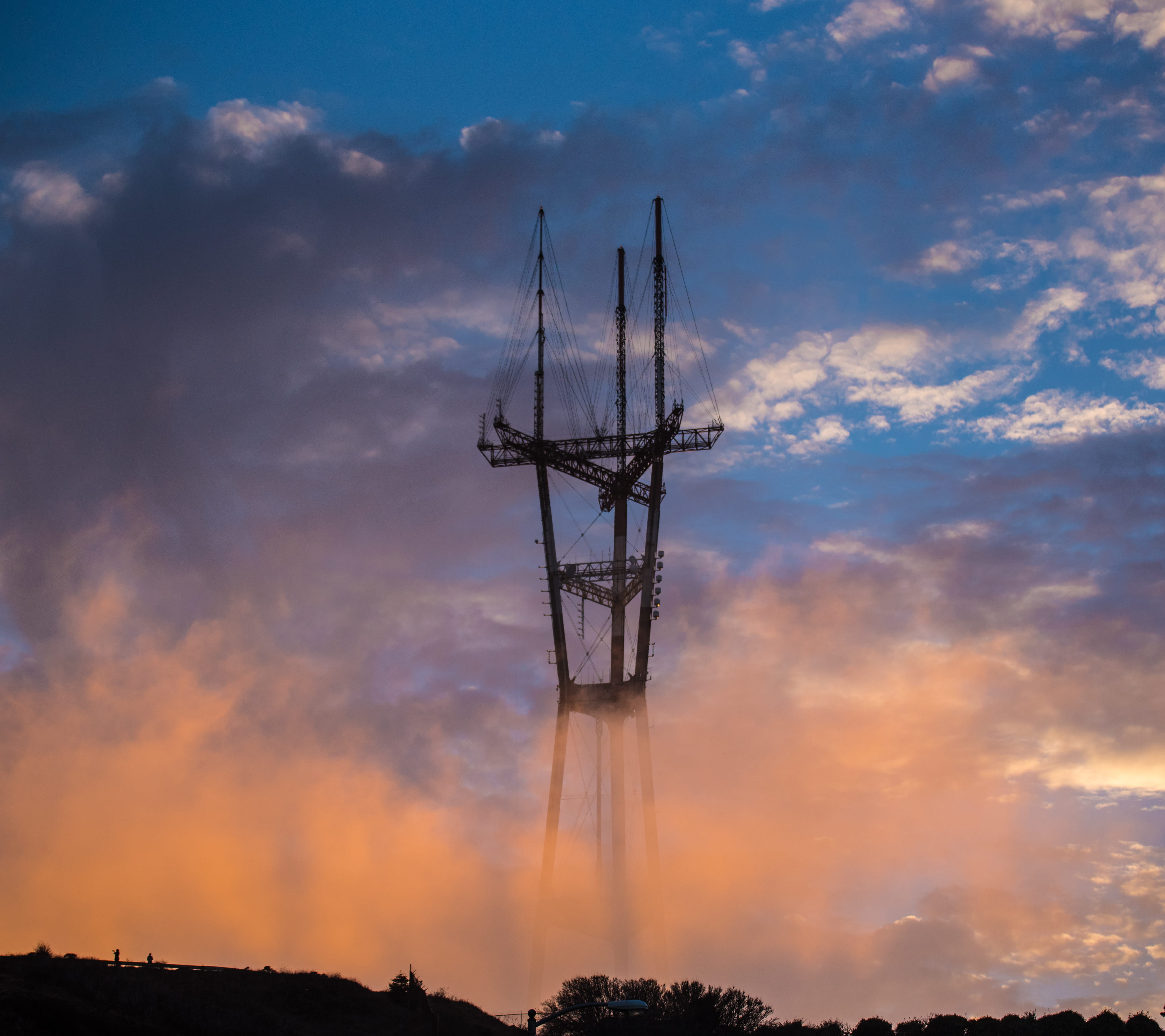 built structure, cloud - sky, fuel and power generation, clouds, low angle view, beauty in nature, antenna - aerial, landscape, global communications, tower, HD Wallpaper