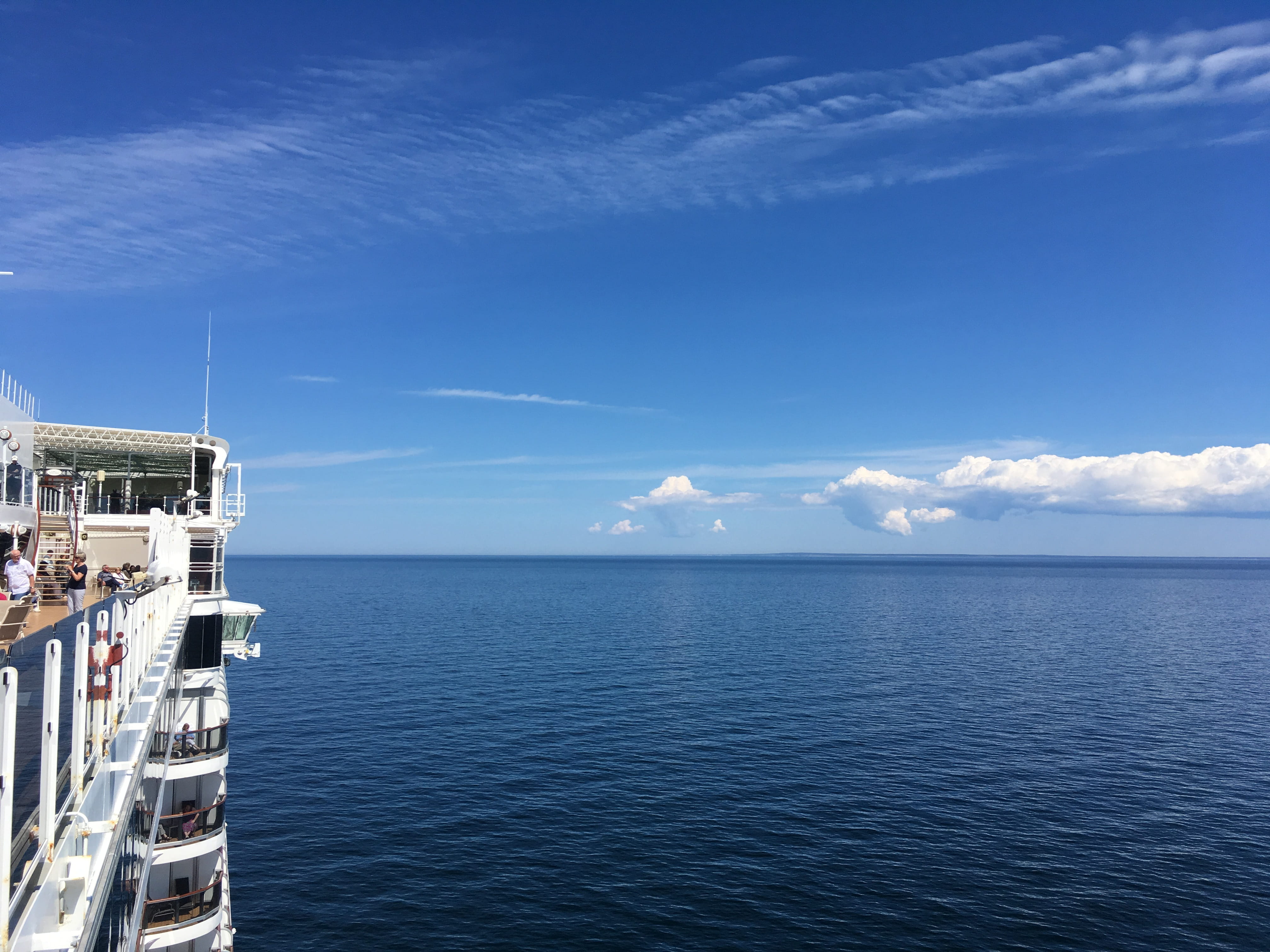 sky, queen elizabeth, blue, ship, outdoors, cruise, cruise ship, seafaring, mode of transportation, day, built structure, Sea, architecture, cloud - sky, HD Wallpaper
