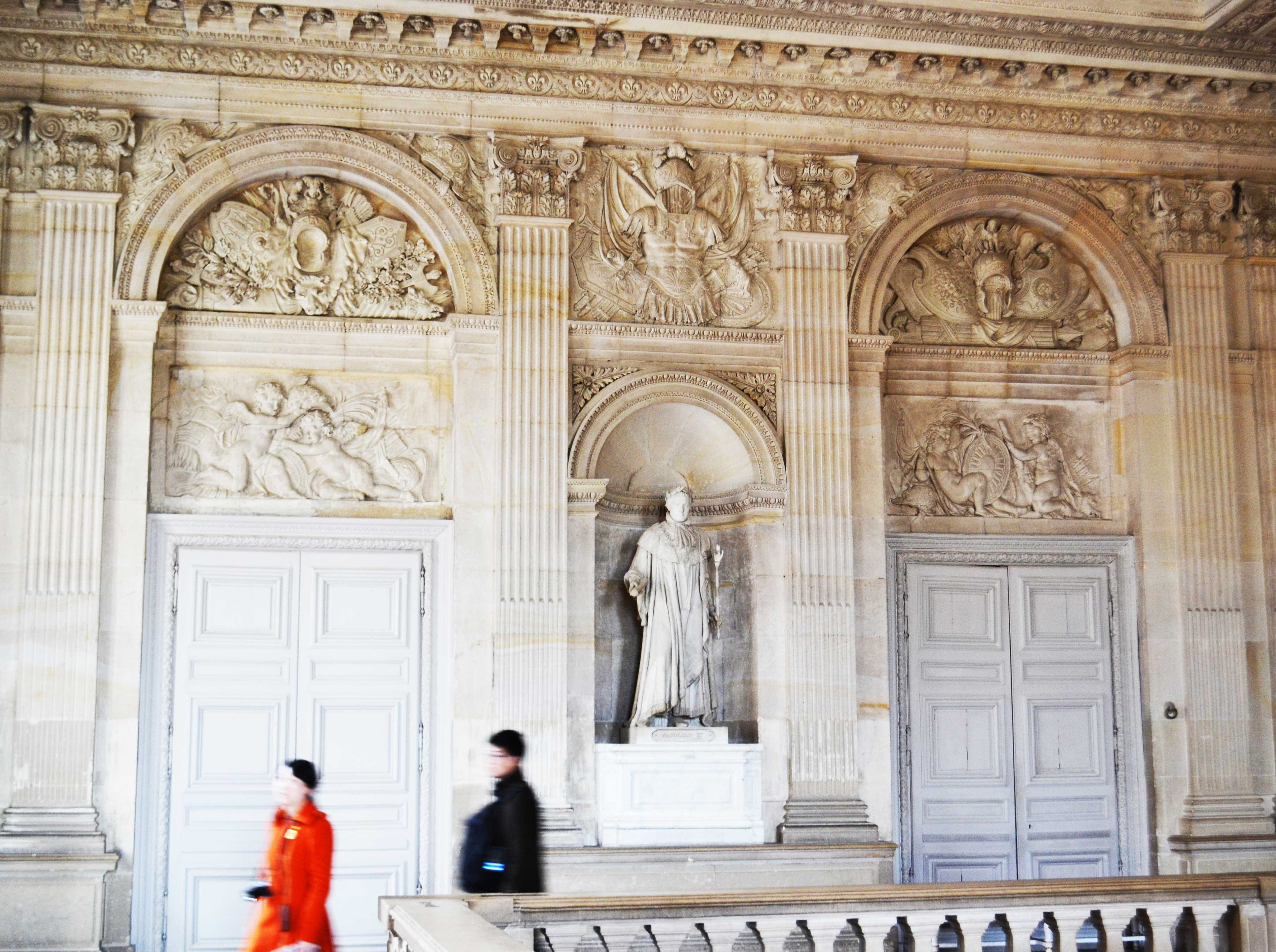 interior, human representation, representation, people, female likeness, palace of versailles, arch, architecture, the past, men, built structure, day, HD Wallpaper