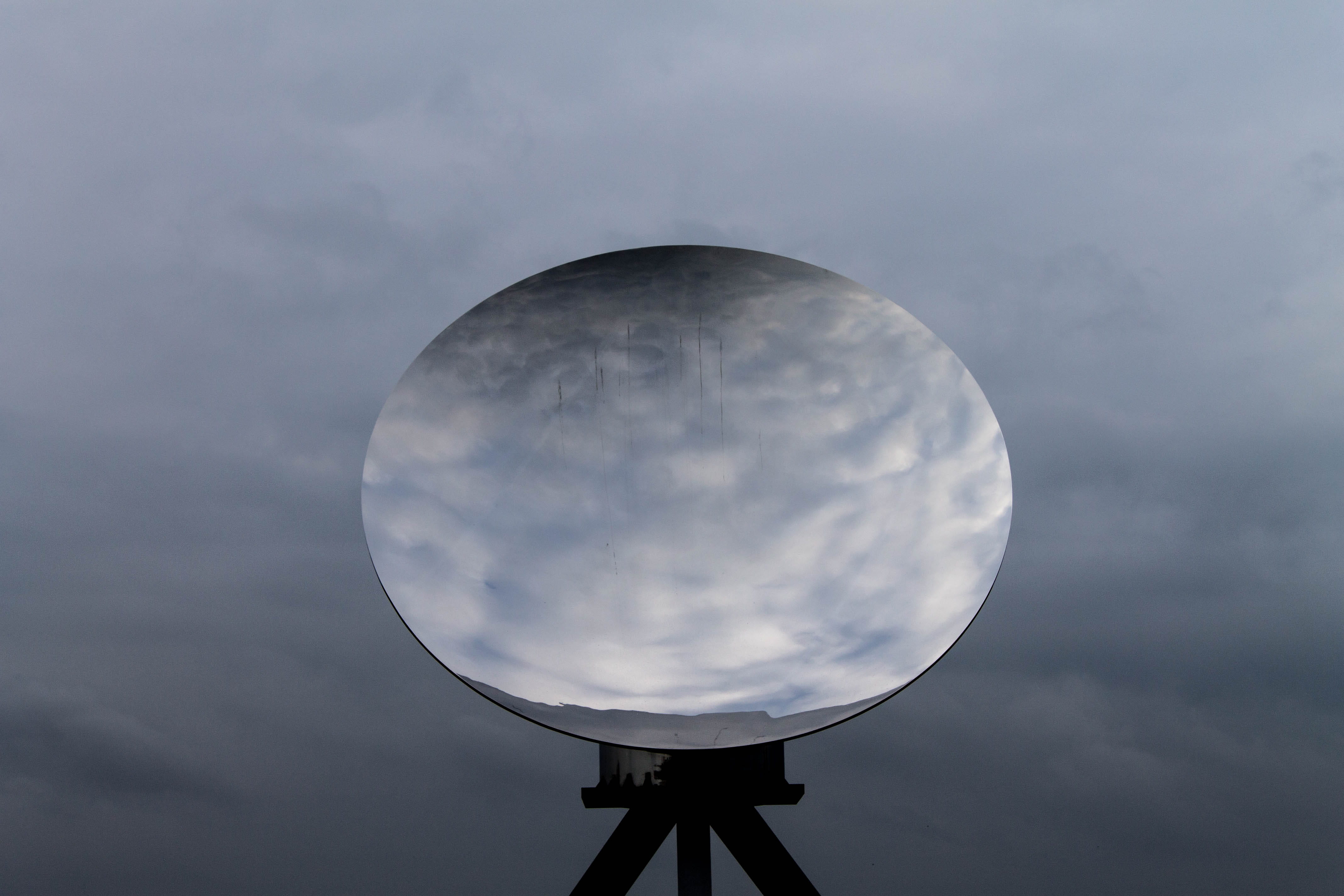 4K, versailles, astronomy, scuplture, shape, sky, anish kappor, beauty in nature, art, moon, clouds, space, france, cloud - sky, night, circle, full moon, HD Wallpaper