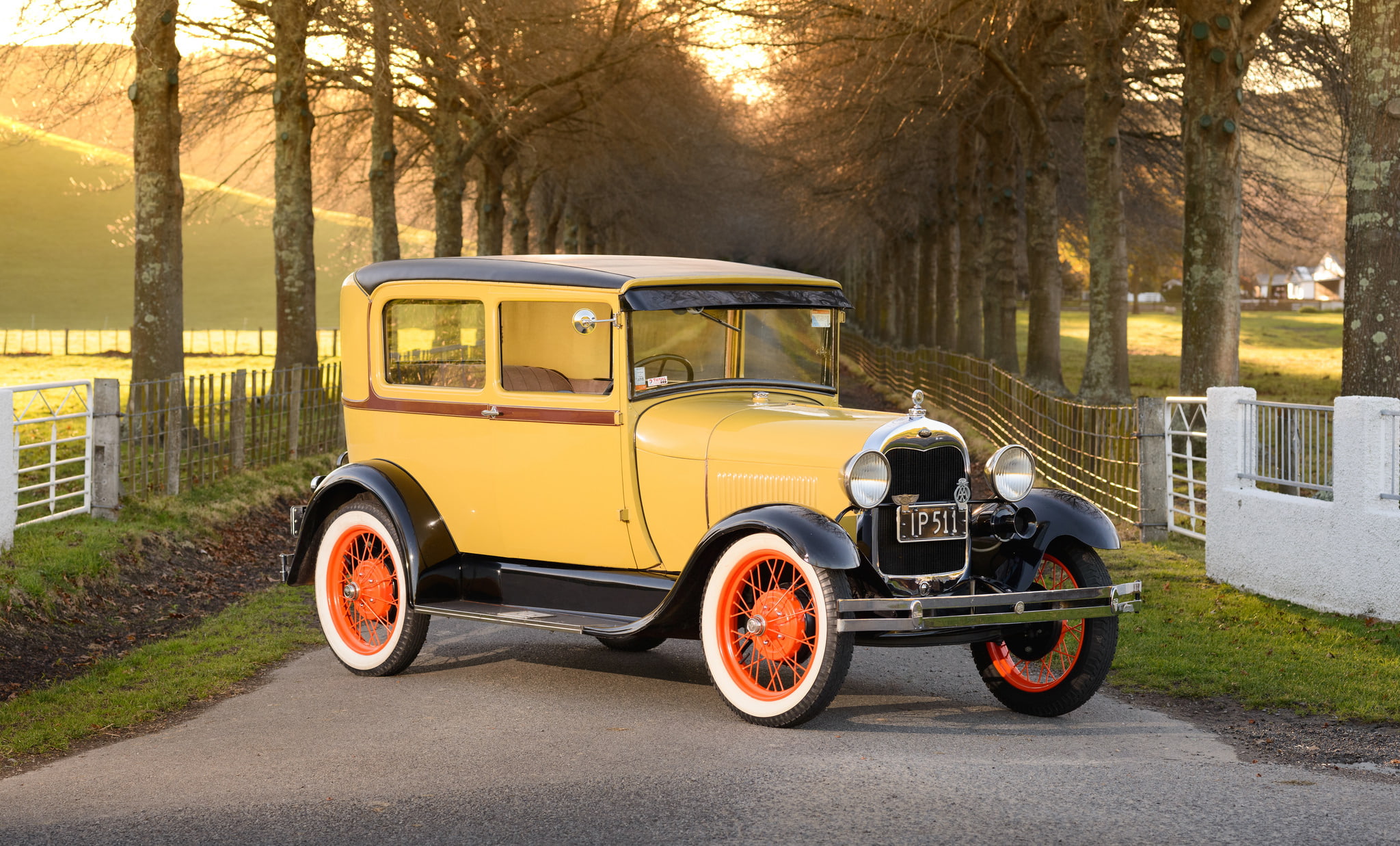 classic, 1080P, retro, 1928 Ford Model A Tudor, Ford, Tudor, HD Wallpaper