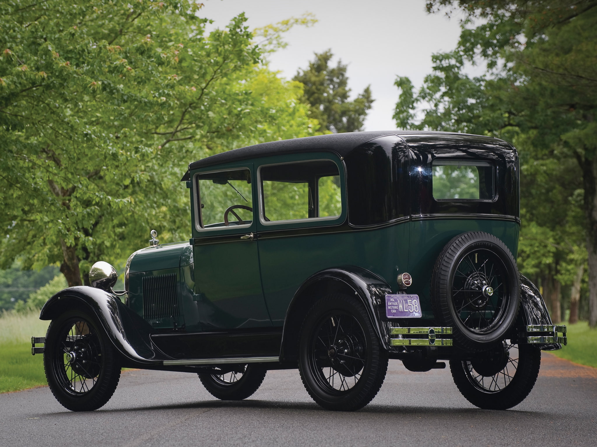 1080P, 55d, ford, model a, 1927, tudor, sedan, HD Wallpaper