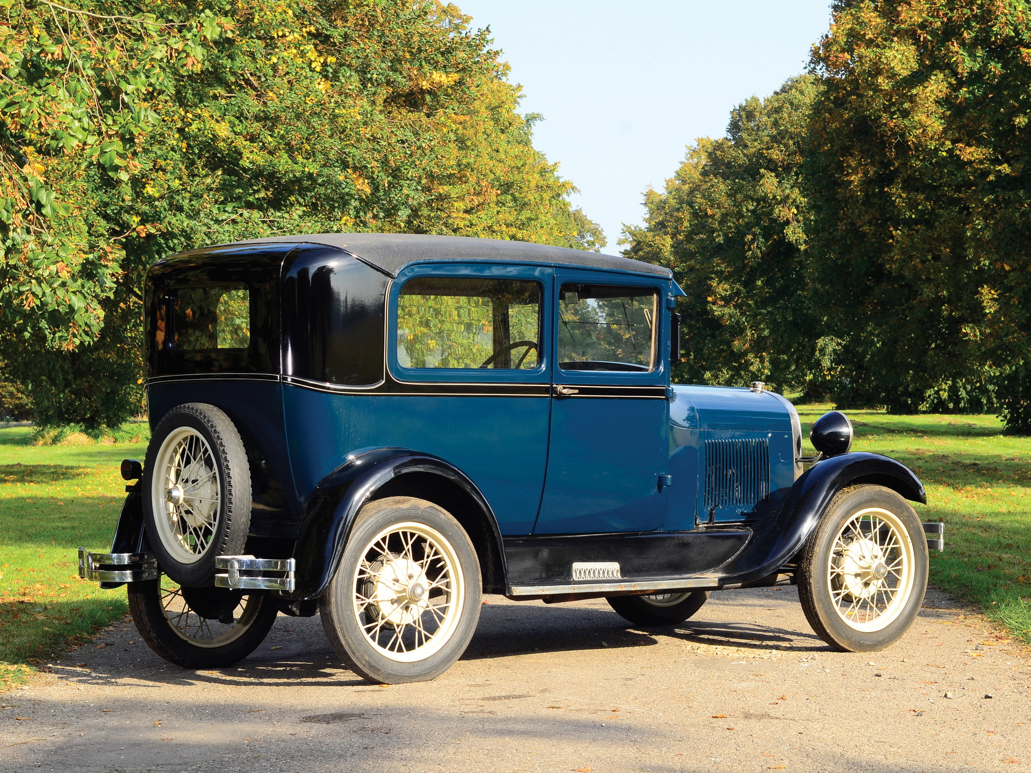 55d, 1080P, sedan, ford, model a, 1927, tudor, HD Wallpaper