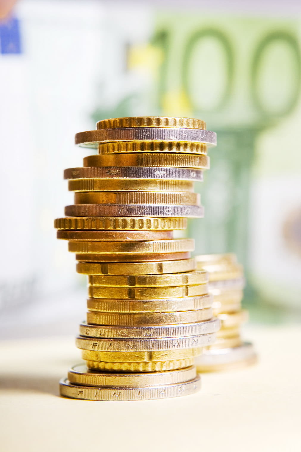 euro, stack, jewelry, money, wages, economy, indoors, gold colored, abundance, selective focus, coins, investment, studio shot, no people, balance, financial, Phone HD Wallpaper