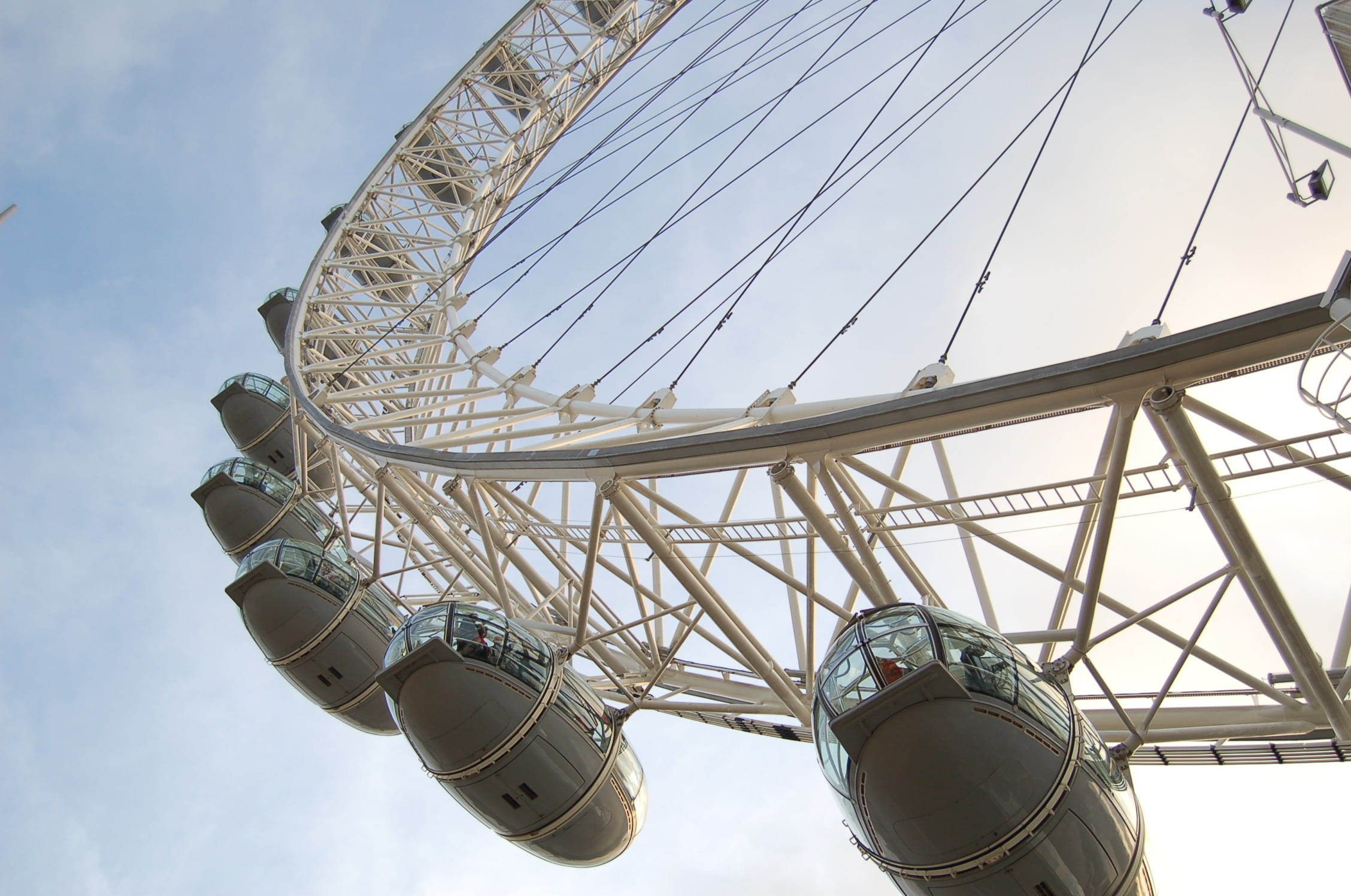 tourism, sky, britain, white, attraction, steel, built structure, uk, no people, great britain, united kingdom, amusement park ride, london eye, travel destinations, HD Wallpaper