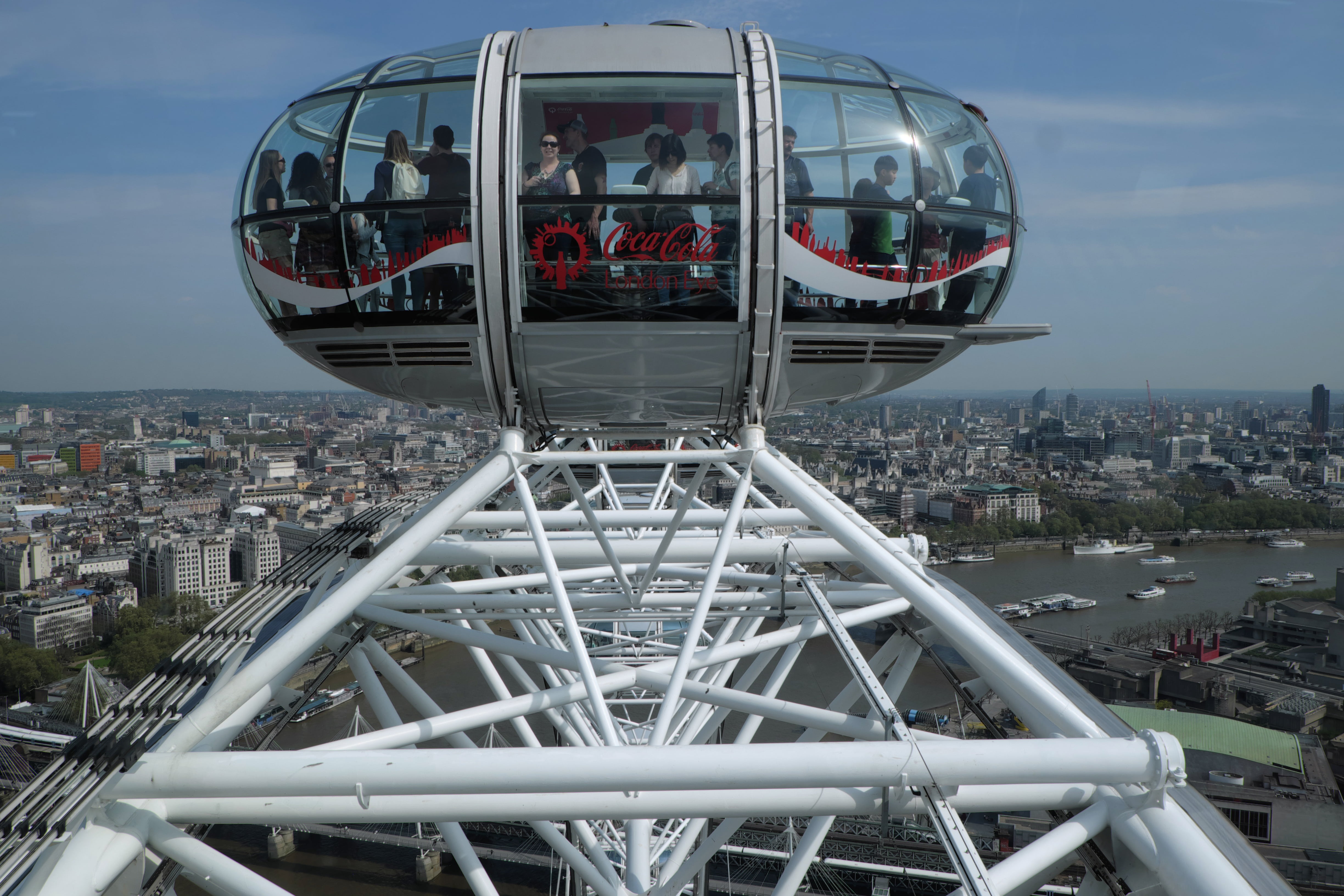 london, cityscape, metal, people, construction, architecture, big, design, holiday, 4K, wheel, ferris, river, travel, circle, building, architectural, HD Wallpaper