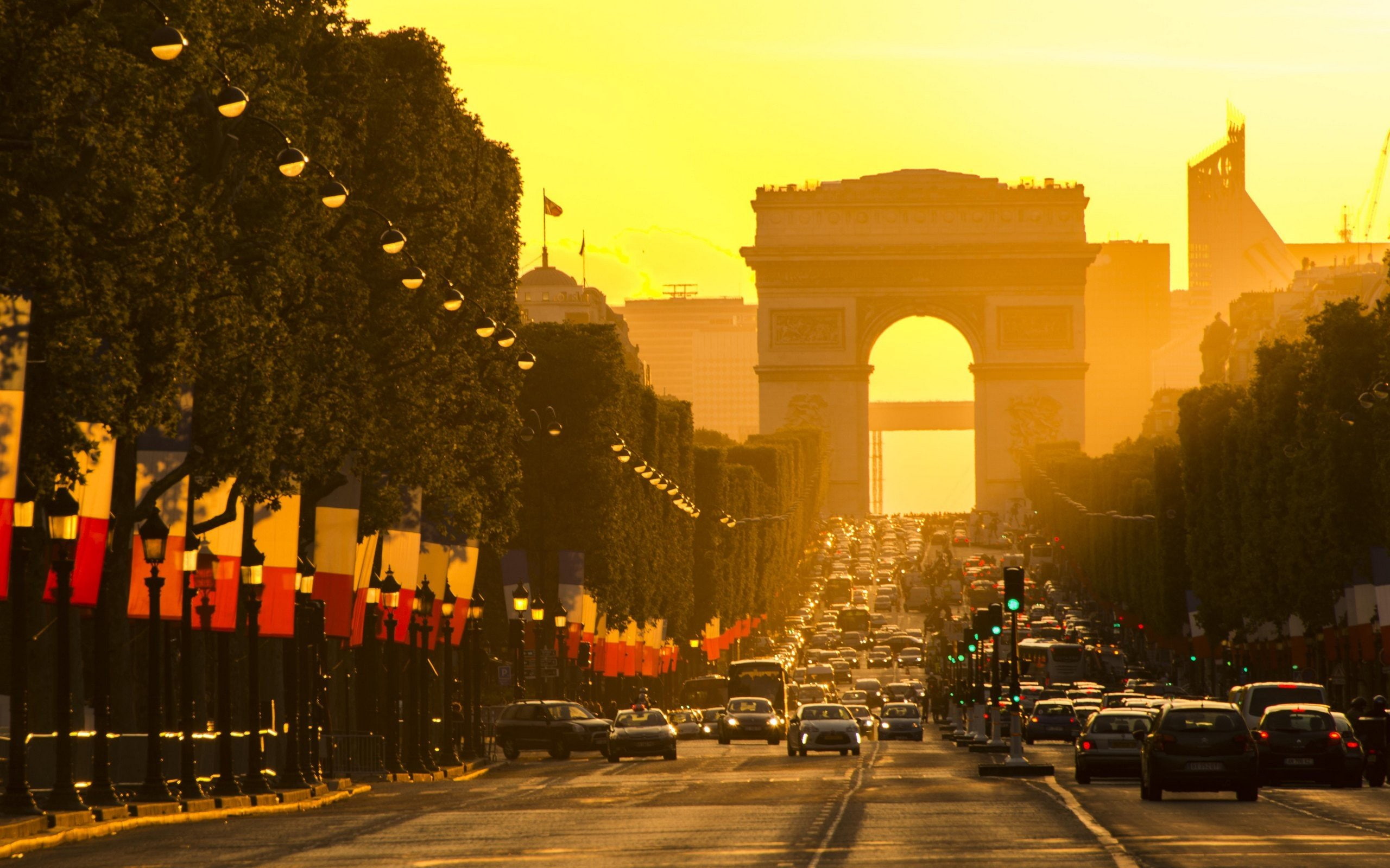 history, transportation, outdoors, car, triumphal arch, street, no people, built structure, travel, mode of transportation, travel destinations, monument, HD Wallpaper