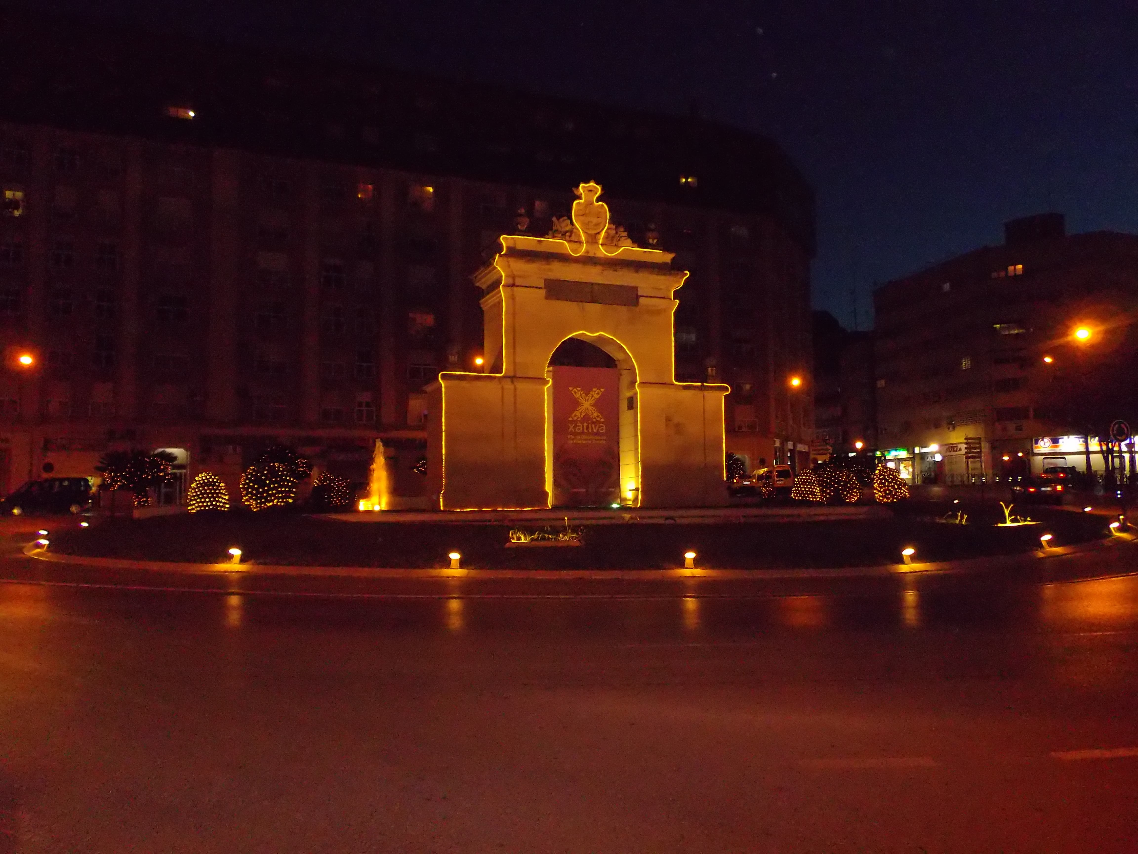 monument, 4K, lighting, night, lights, mode of transportation, reflection, evening, nature, water, street, the past, cities, architecture, building exterior, HD Wallpaper