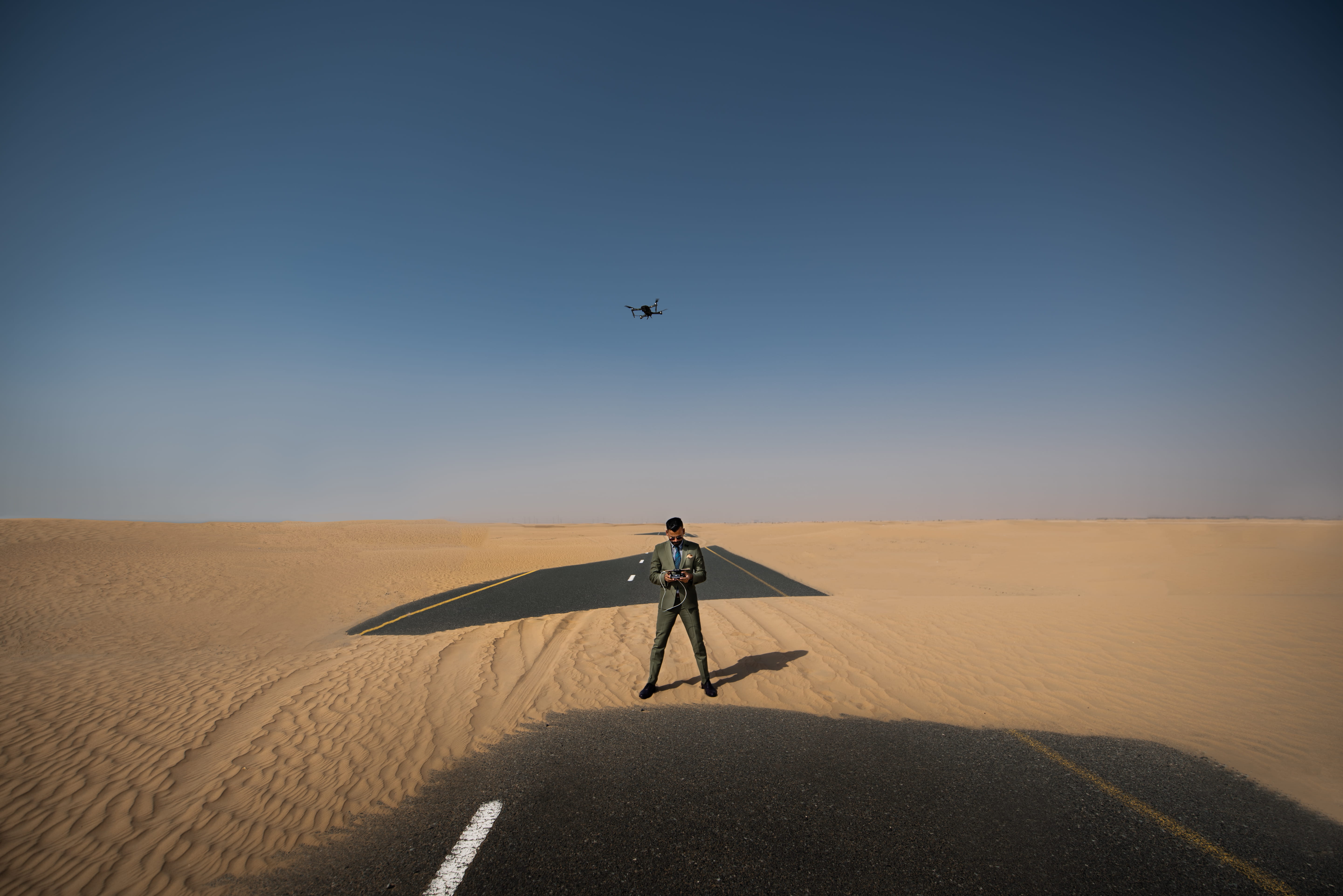 transportation system, horizon, nature, water, one person, drone view, airplane, sand, drone shot, daylight, environment, landscape, sun, standing, fog, HD Wallpaper