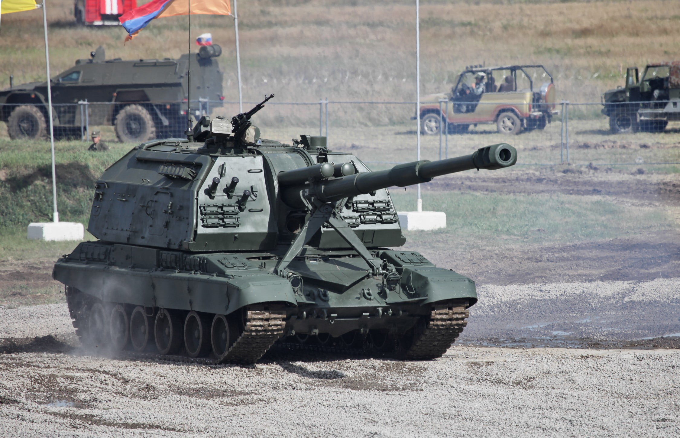 Russian Ground Forces, S, 1080P, vehicle, 2S19 Msta, Self, military, Propelled Howitzer, HD Wallpaper