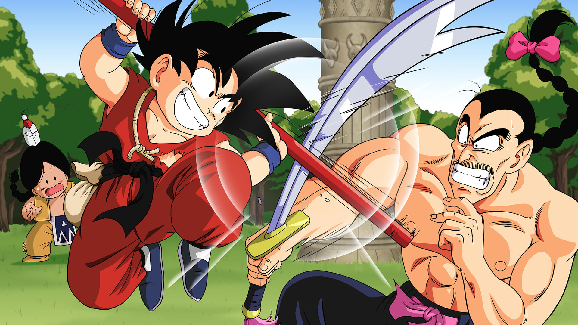 people, art and craft, day, arts culture and entertainment, 1080P, Mercenary Tao (Dragon Ball), enjoyment, human representation, Dragon Ball, sky, Goku, HD Wallpaper