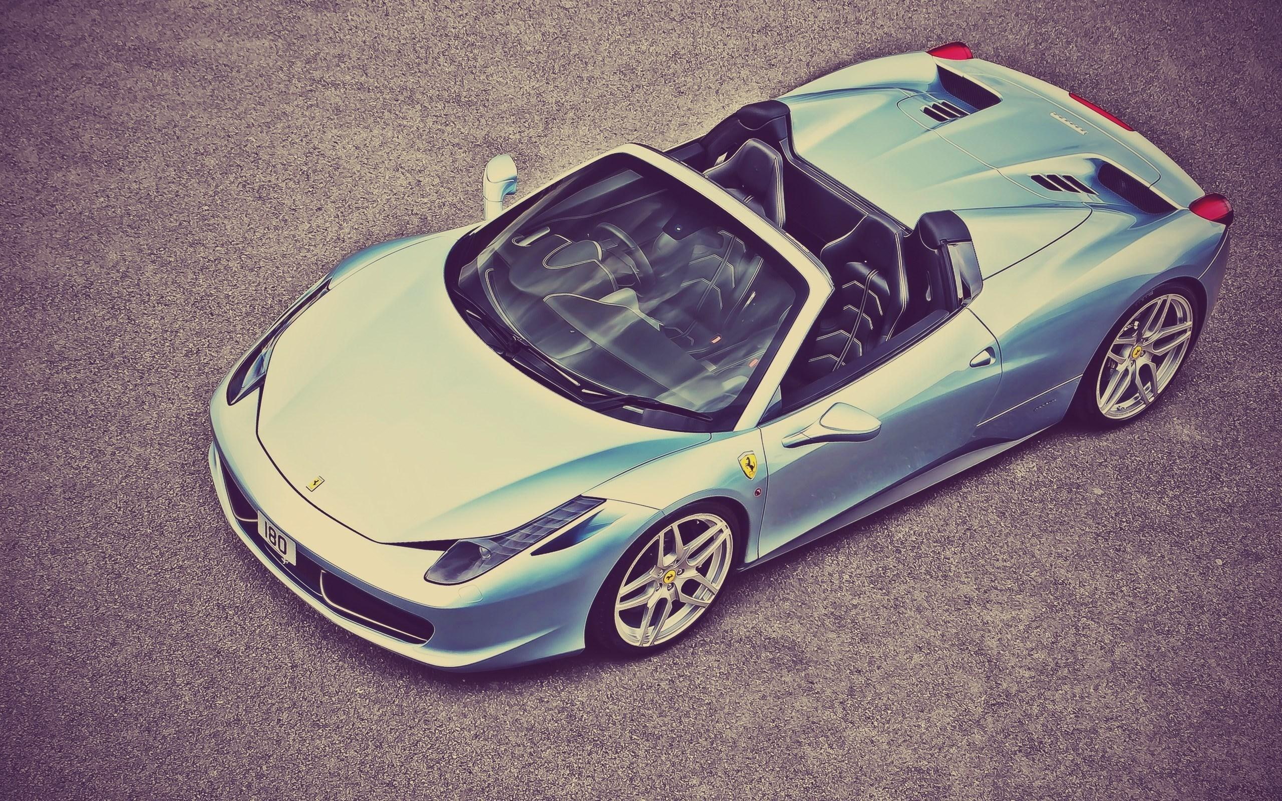 top, italia, ferrari, view, spider, front, car, 2K, HD Wallpaper