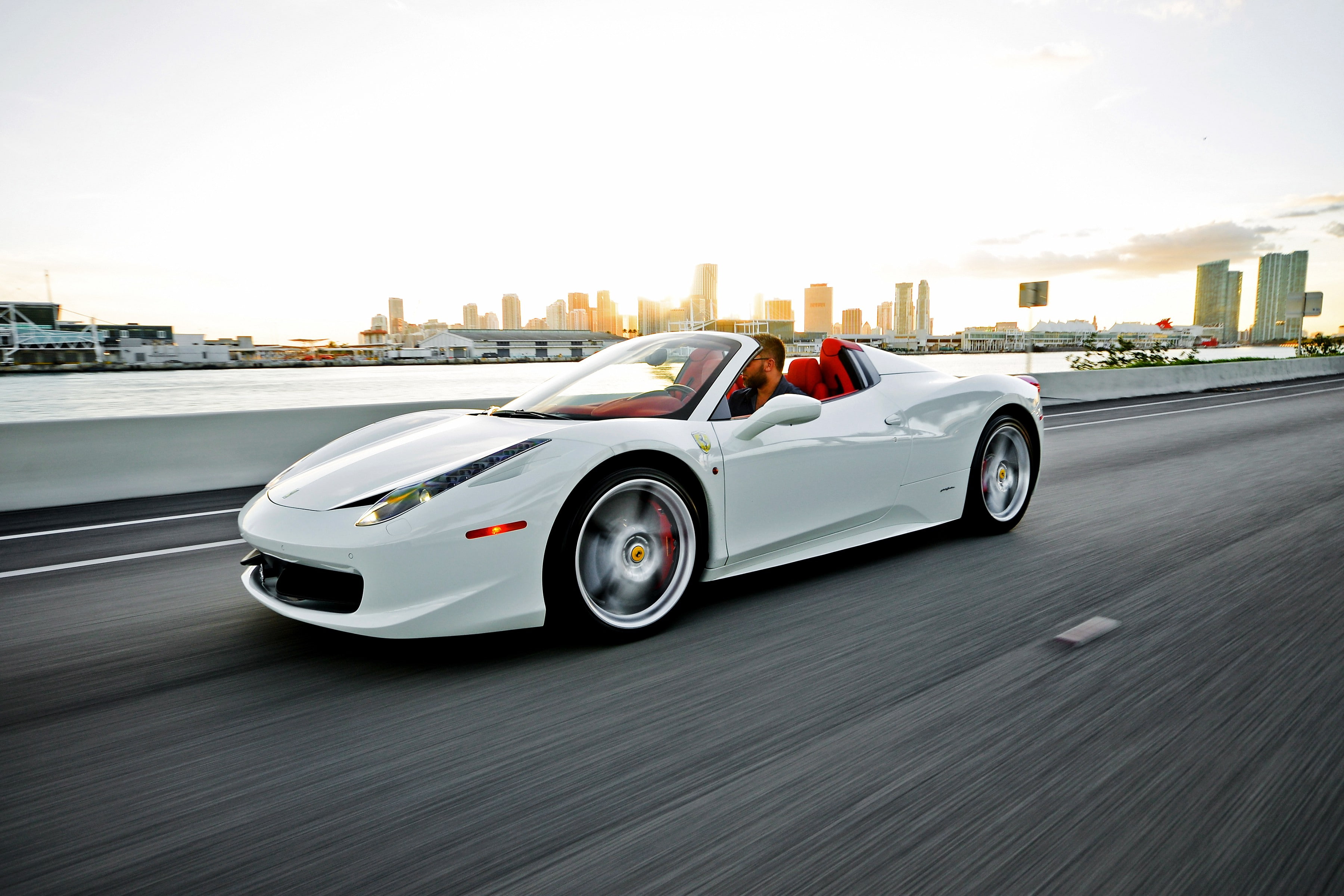 The Ferrari, 2K, Spider, Italia, 458, supercar, Ferrari, HD Wallpaper