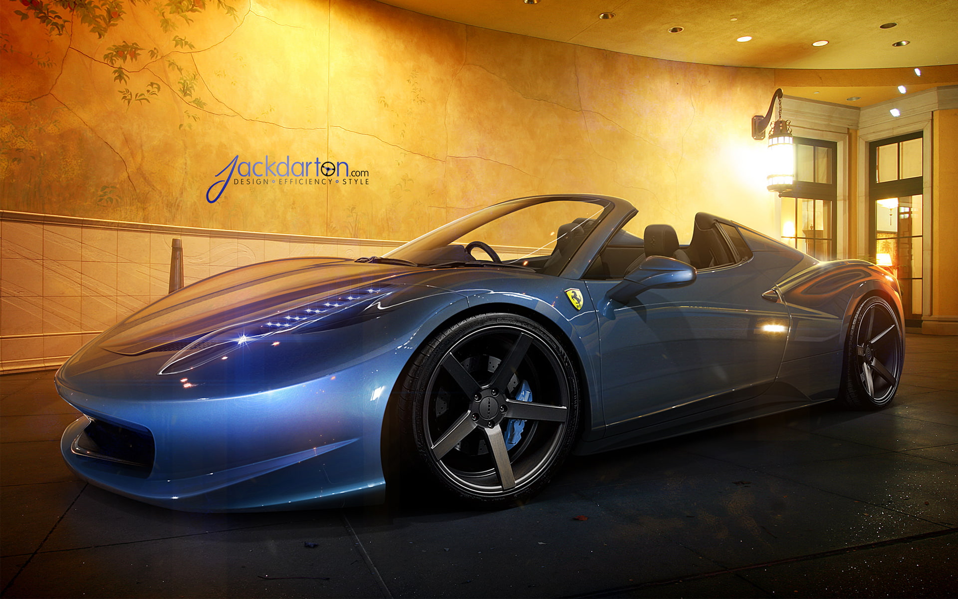 ferrari, spider, 1080P, HD Wallpaper