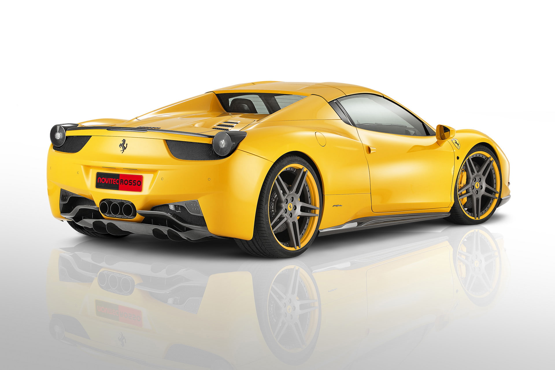 rosso, car, novitec, spider, 1080P, speciale, ferrari, HD Wallpaper