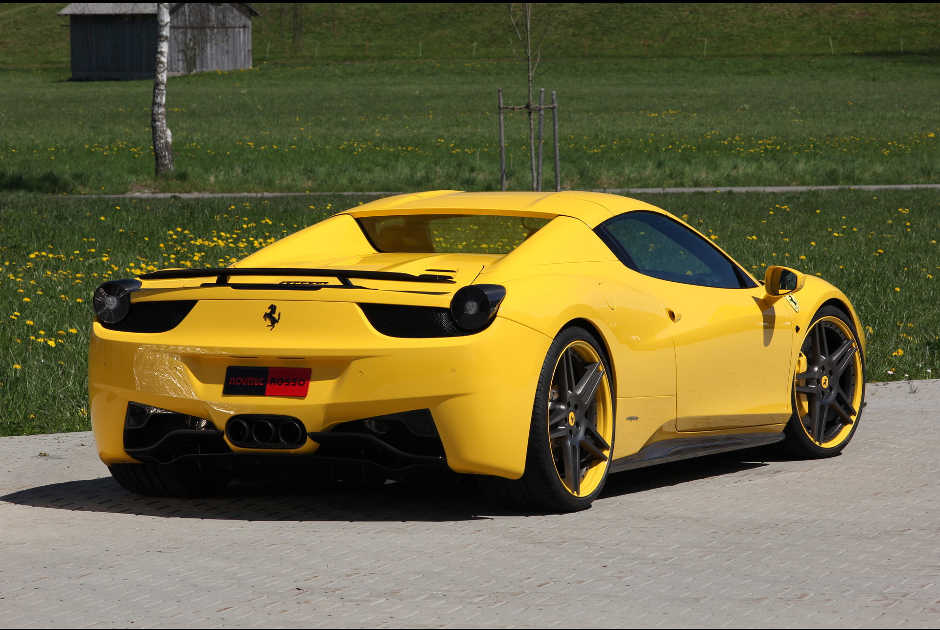 speciale, novitec, car, rosso, ferrari, spider, 1080P, HD Wallpaper
