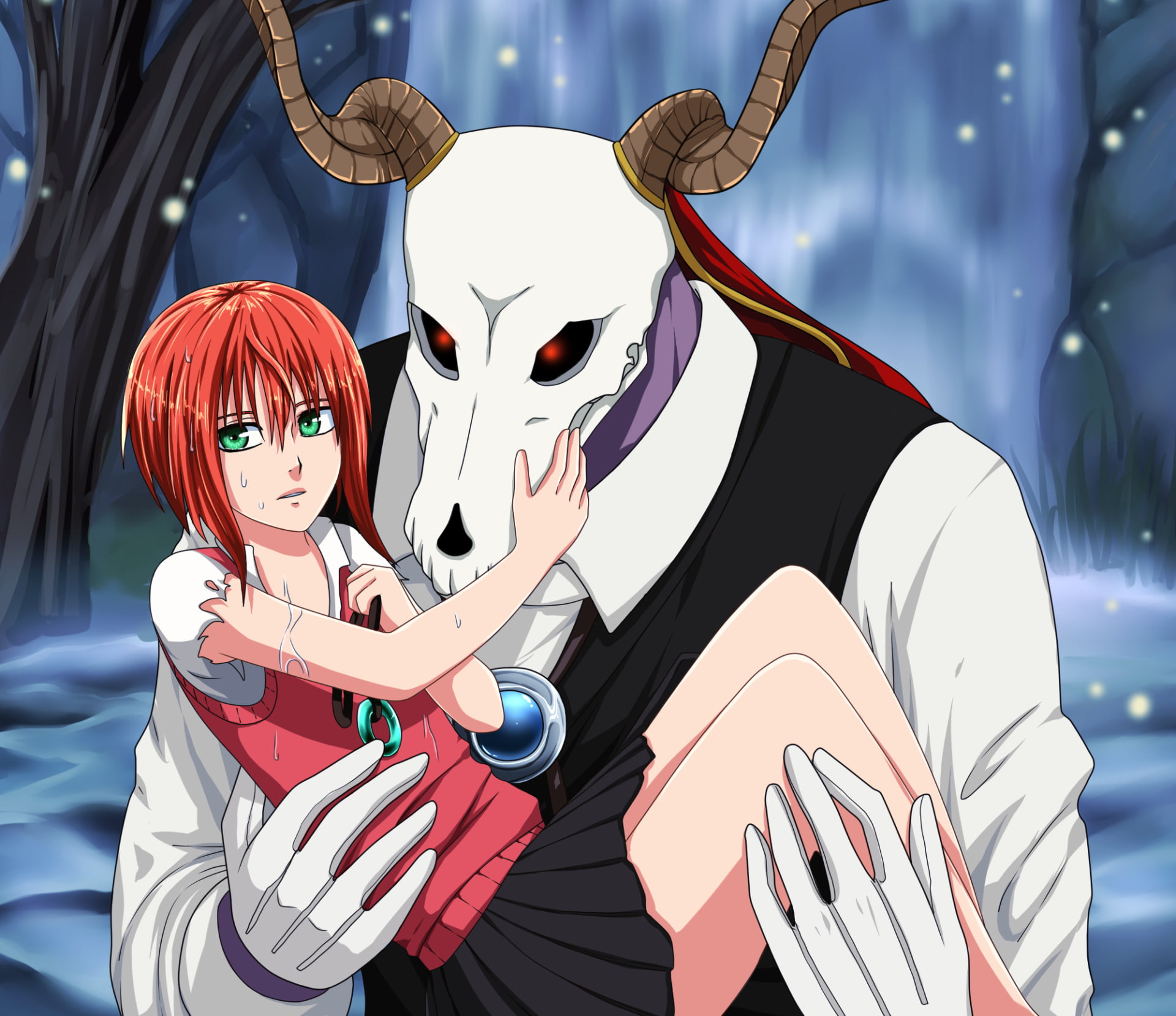 The Ancient Magus Bride, 1080P, Chise Hatori, Elias Ainsworth, Anime, HD Wallpaper
