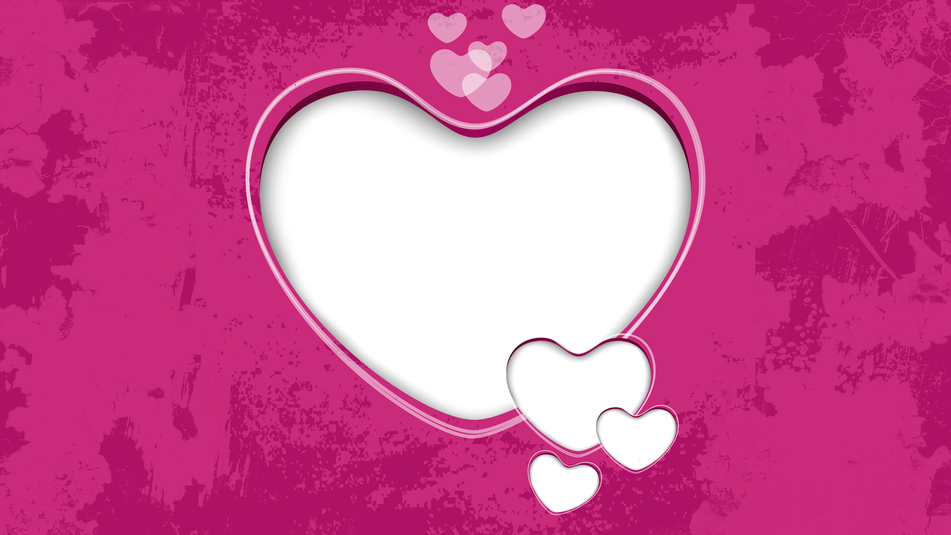 positive emotion, heart shape, pattern, still life, pink color, colored background, white color, grunge, heart, emotion, shape, creativity, valentines day - holiday, HD Wallpaper