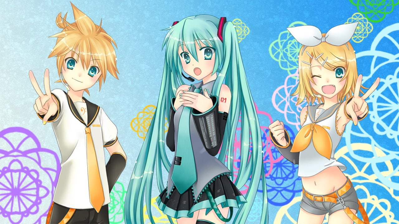 Hatsune Miku, Len Kagamine, Anime, Rin Kagamine, Vocaloid, 720P, HD Wallpaper