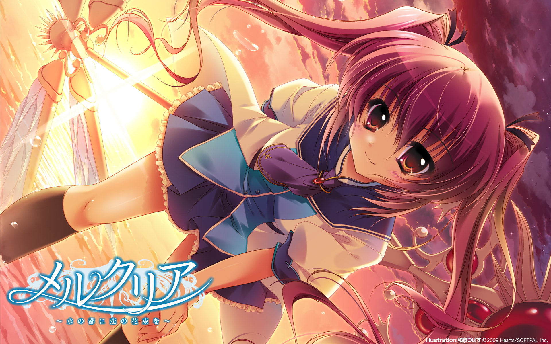 1080P, seifuku, mercuria, izumi, blush, himiko, tsubasu, takamori, HD Wallpaper
